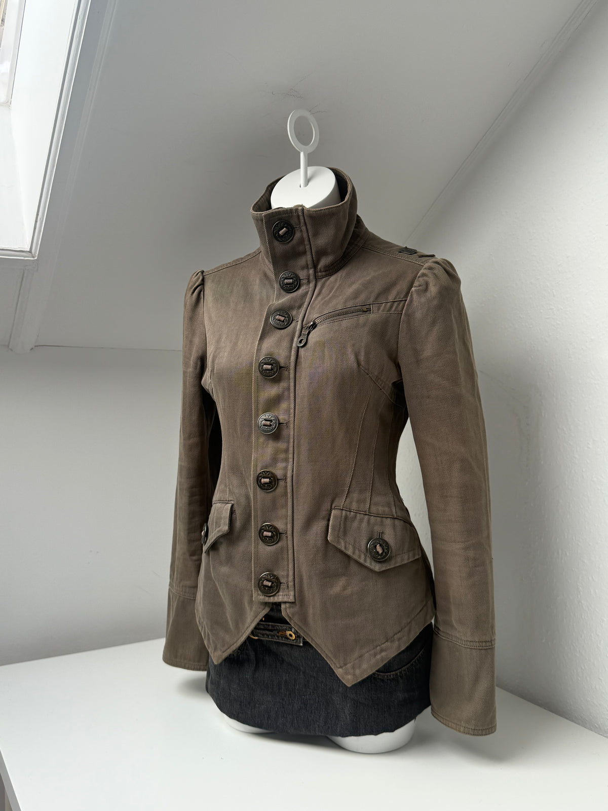 Diesel Funnel Neck Button Jacket (M)
