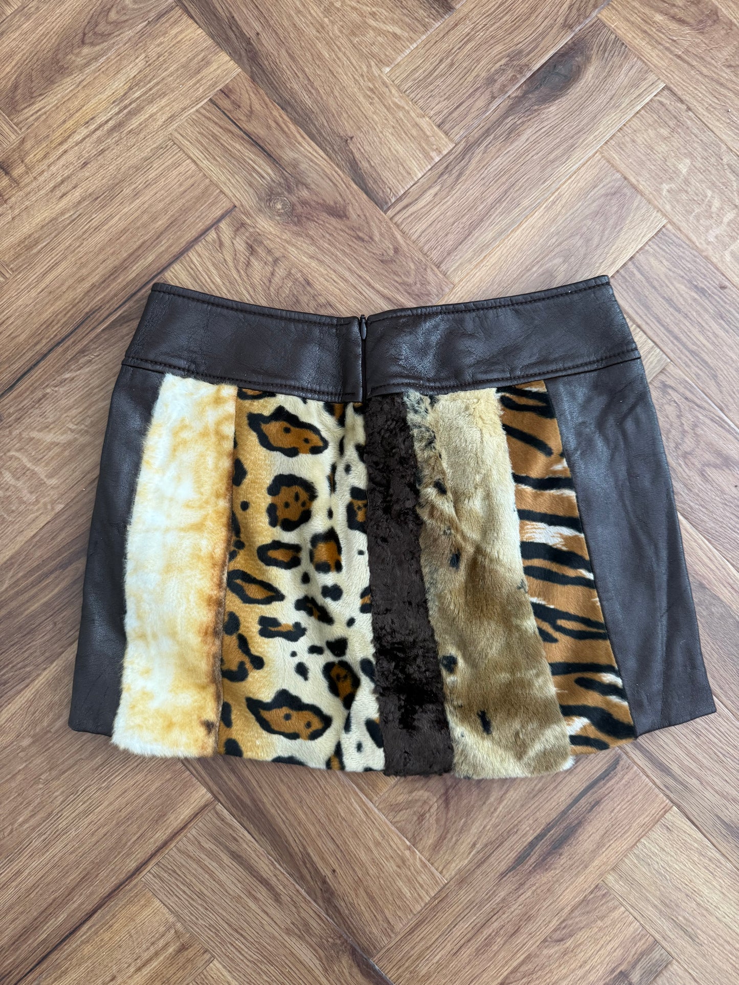 Miss Sixty Faux Fur Mini Skirt (S)