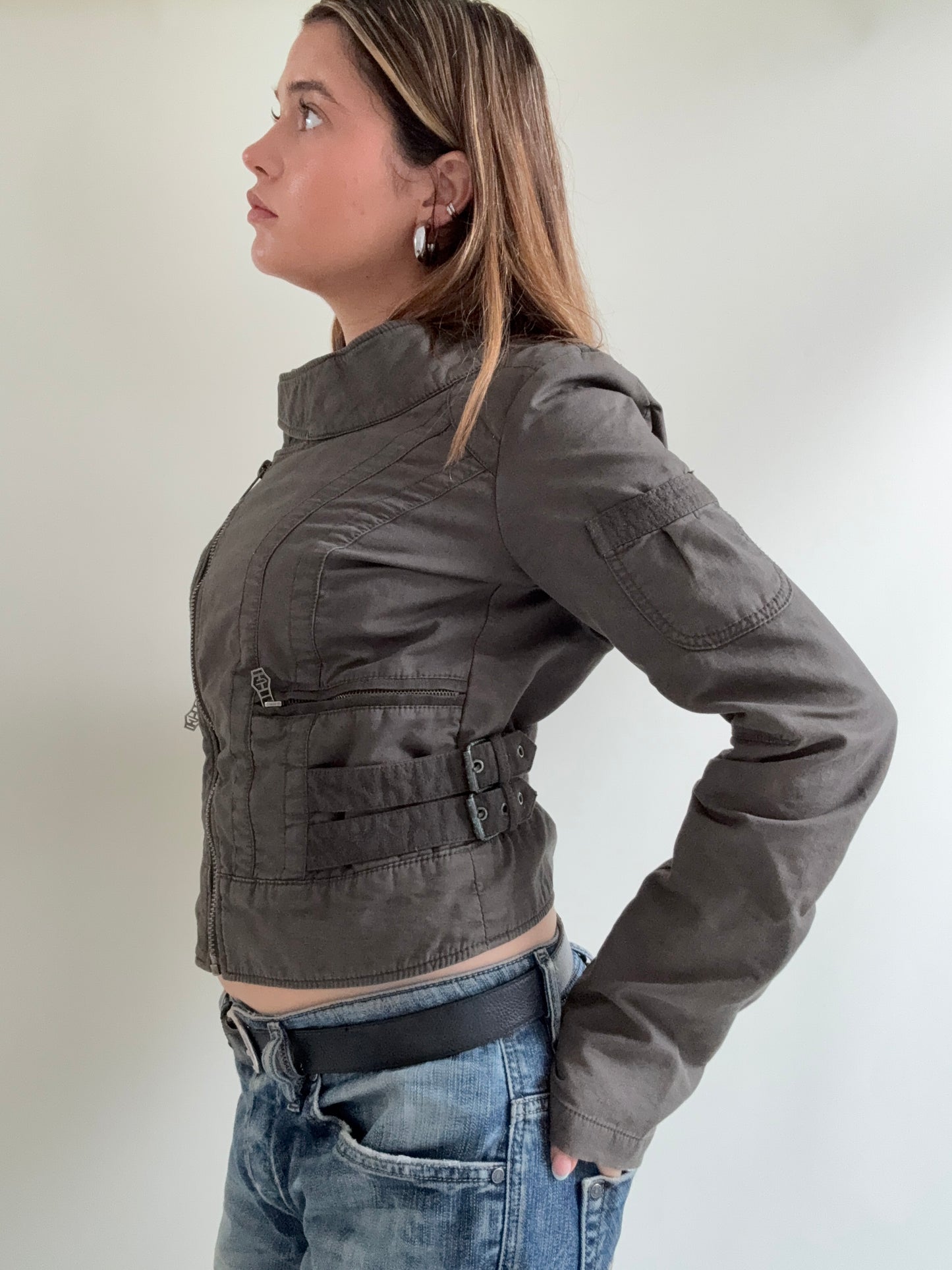 Diesel Cropped Utility Jacket (L)
