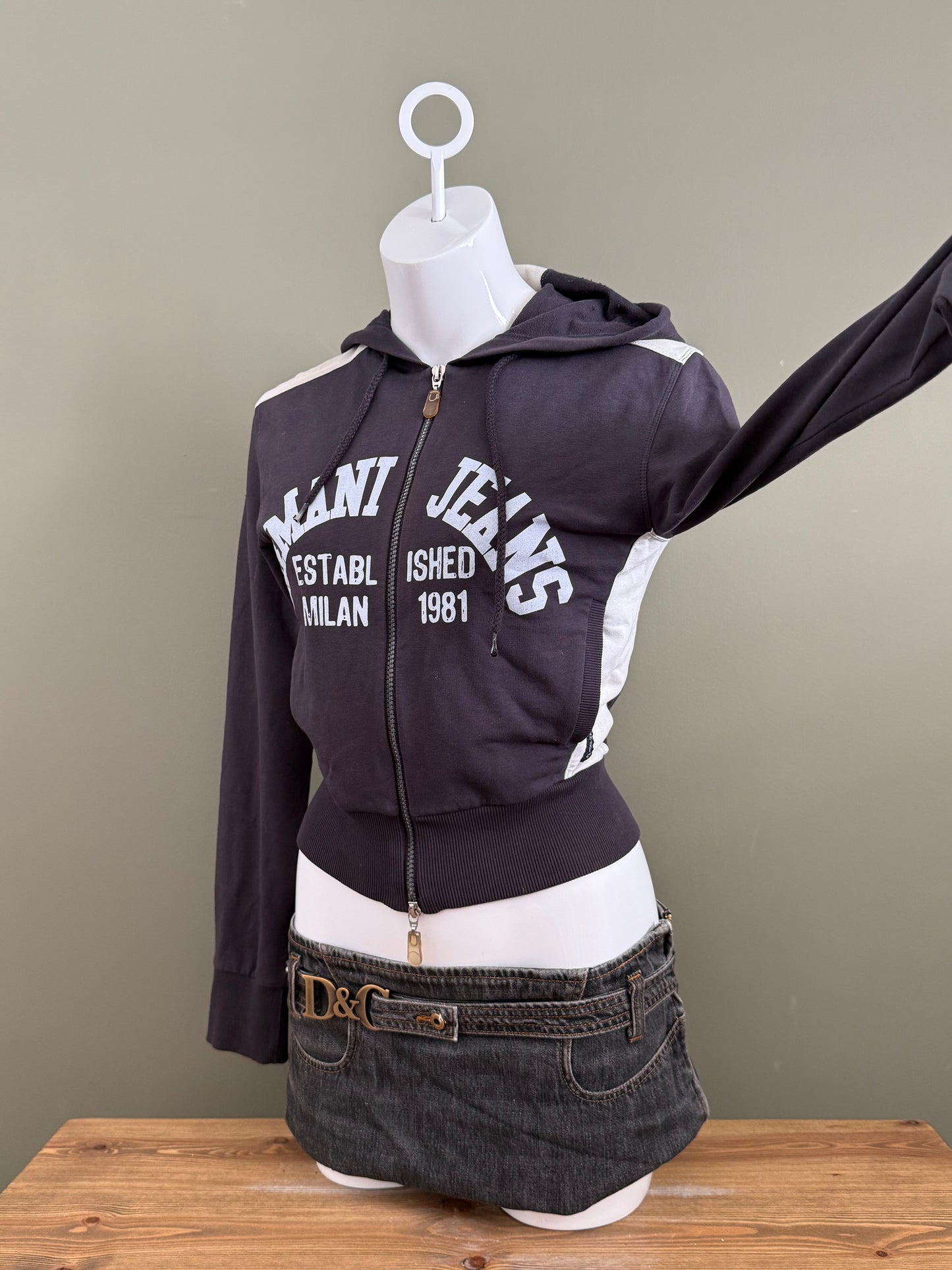 Armani Zip Hoodie (UK8)