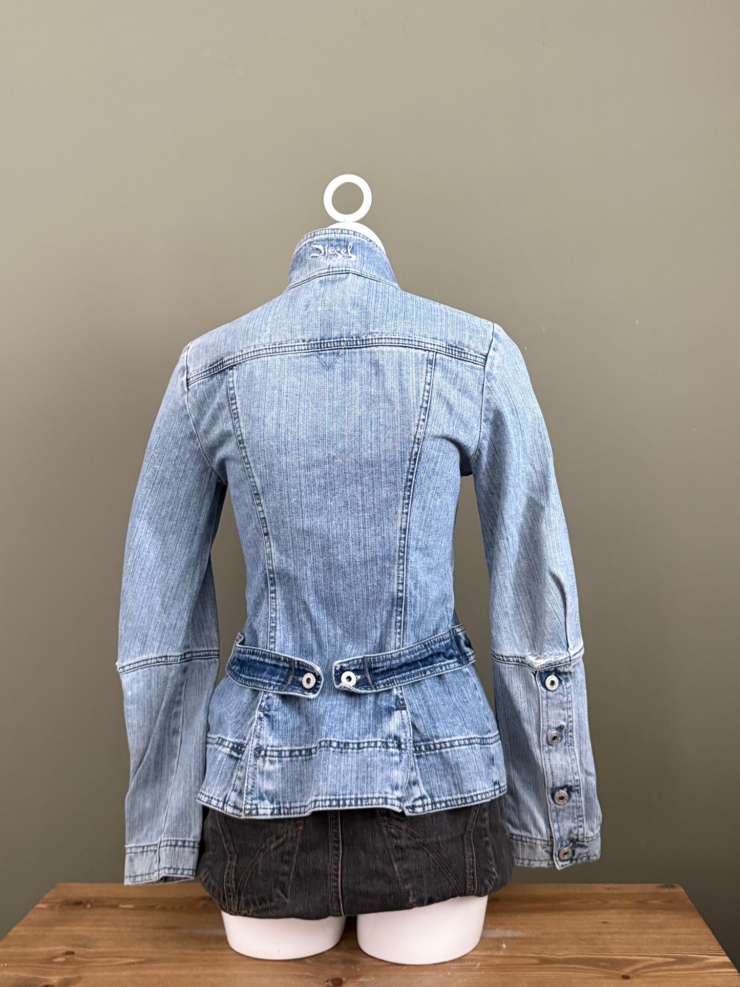 Diesel Asymmetric Denim Jacket (S)
