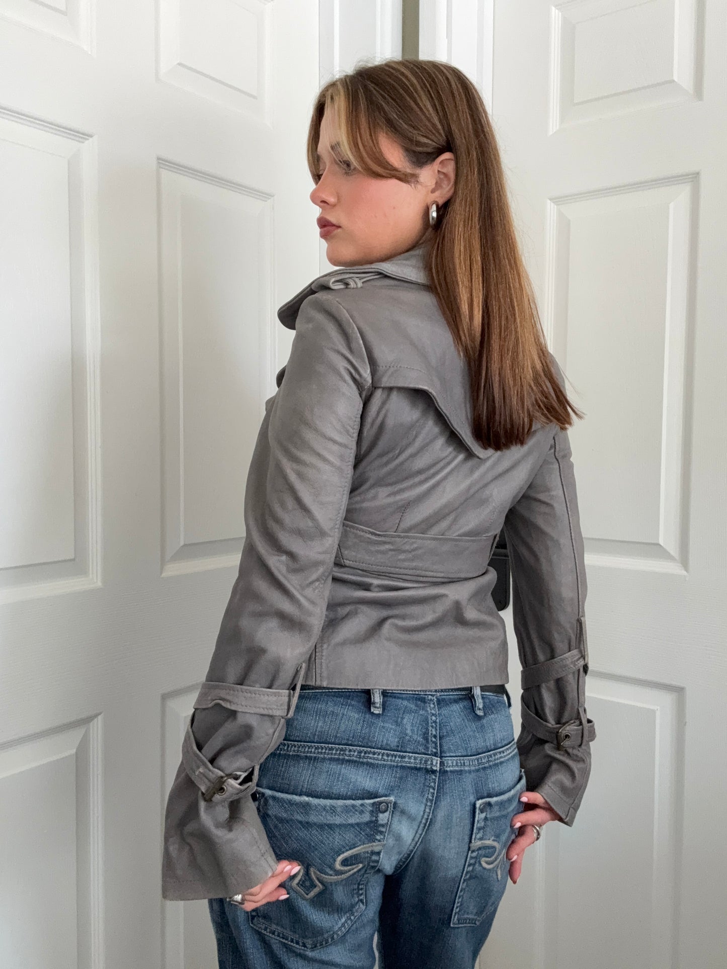 Allsaints 2 in 1 Leather Jacket (UK10)