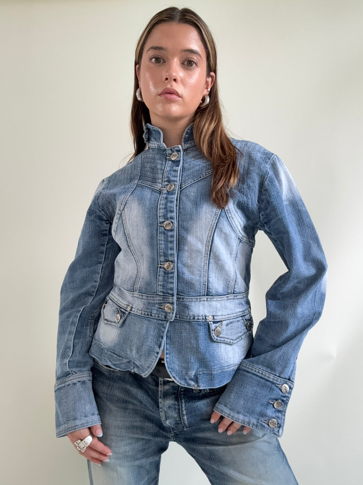 Denim Corset Jacket (L)