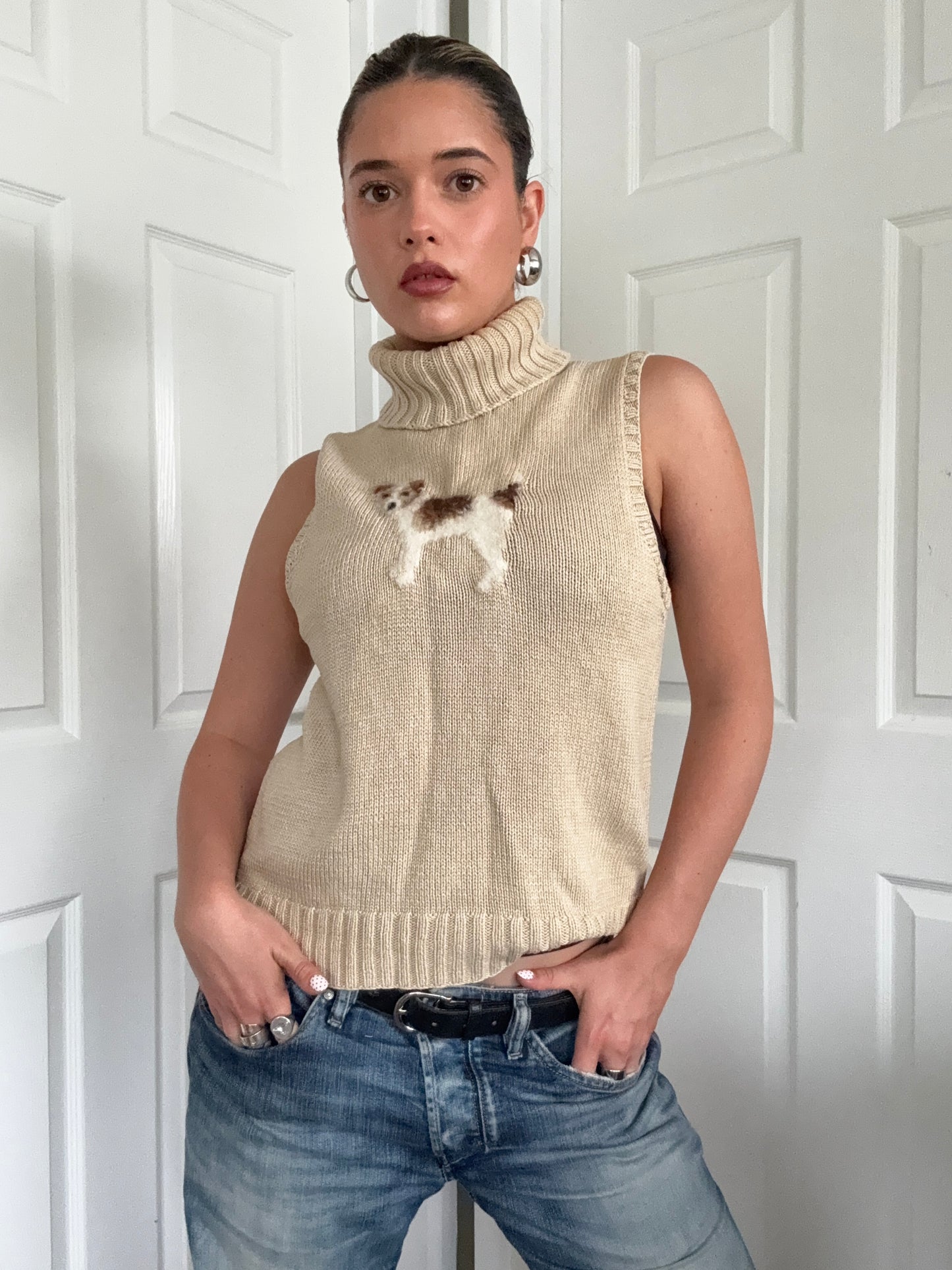 Ralph Lauren Knit Dog Top (M)