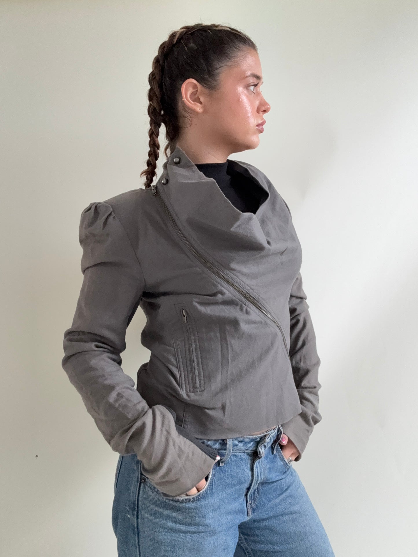 Allsaints Asymmetric Jacket (UK12)
