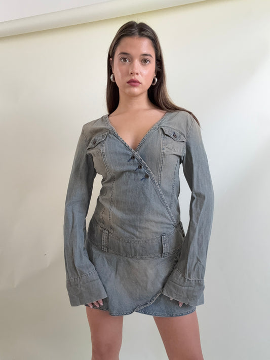 Diesel Denim Wrap Dress (M)