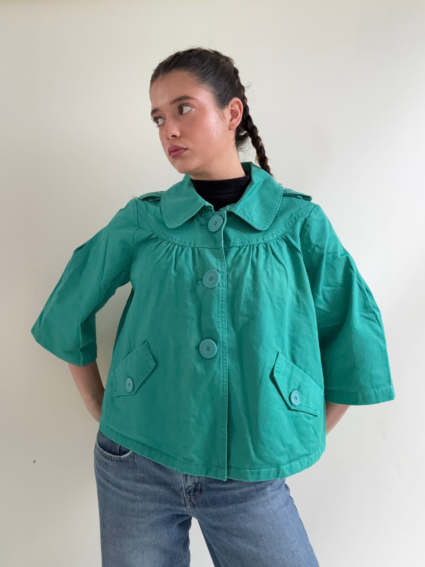 Oasis Teal Peacoat (UK12)