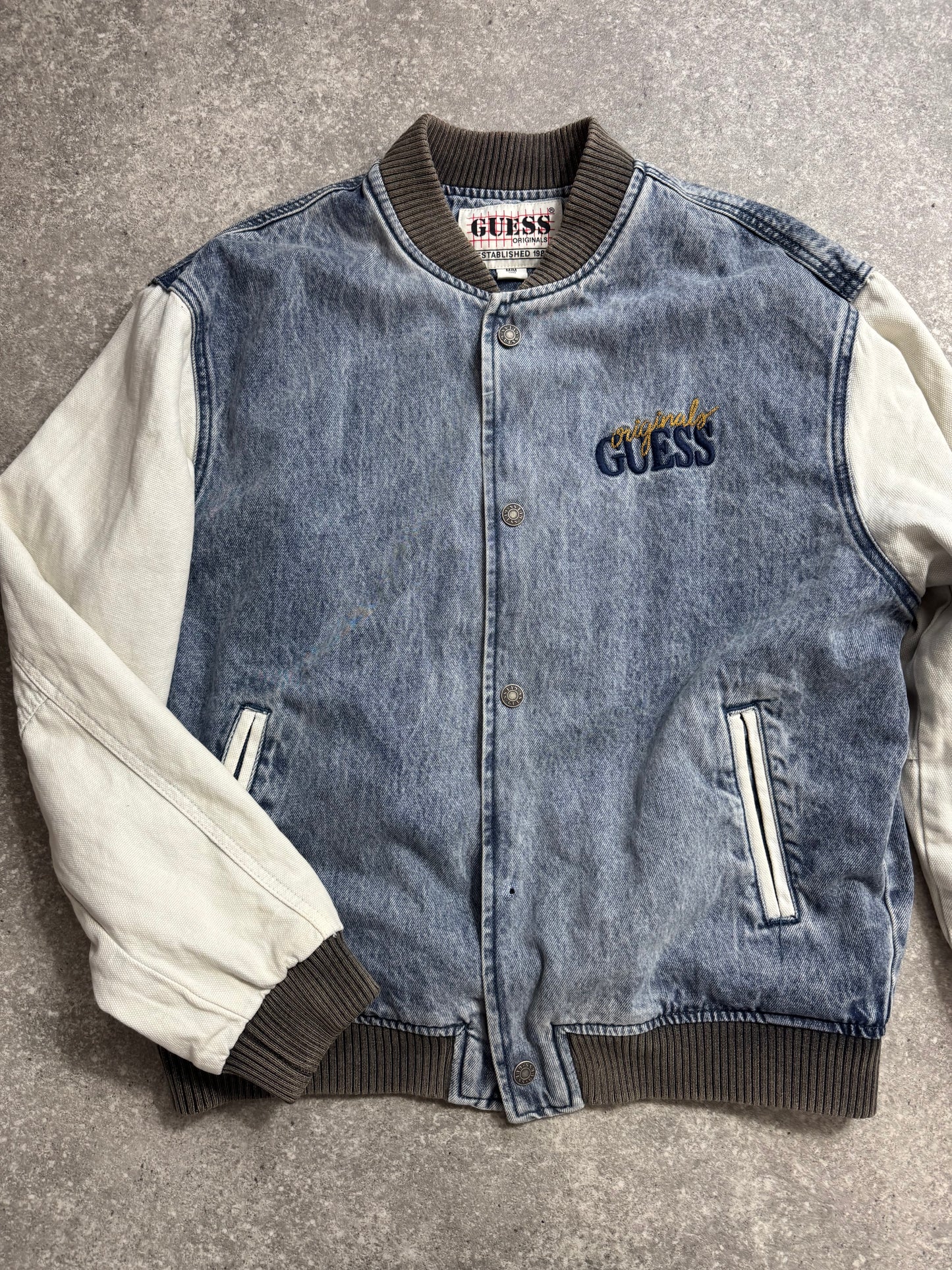 Guess Varsity Denim Jacket (M)