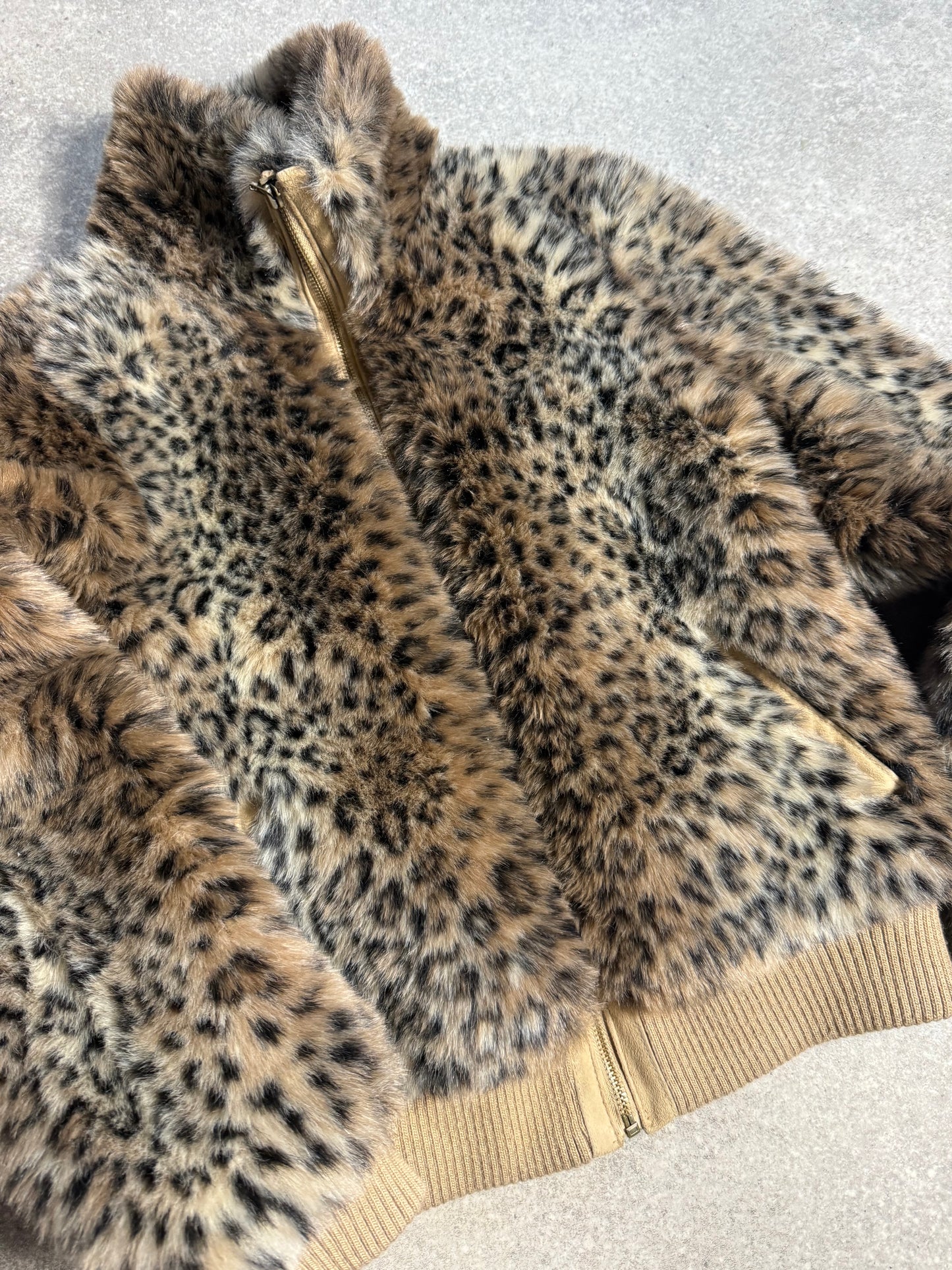 Faux Fur Leopard Jacket (UK10)