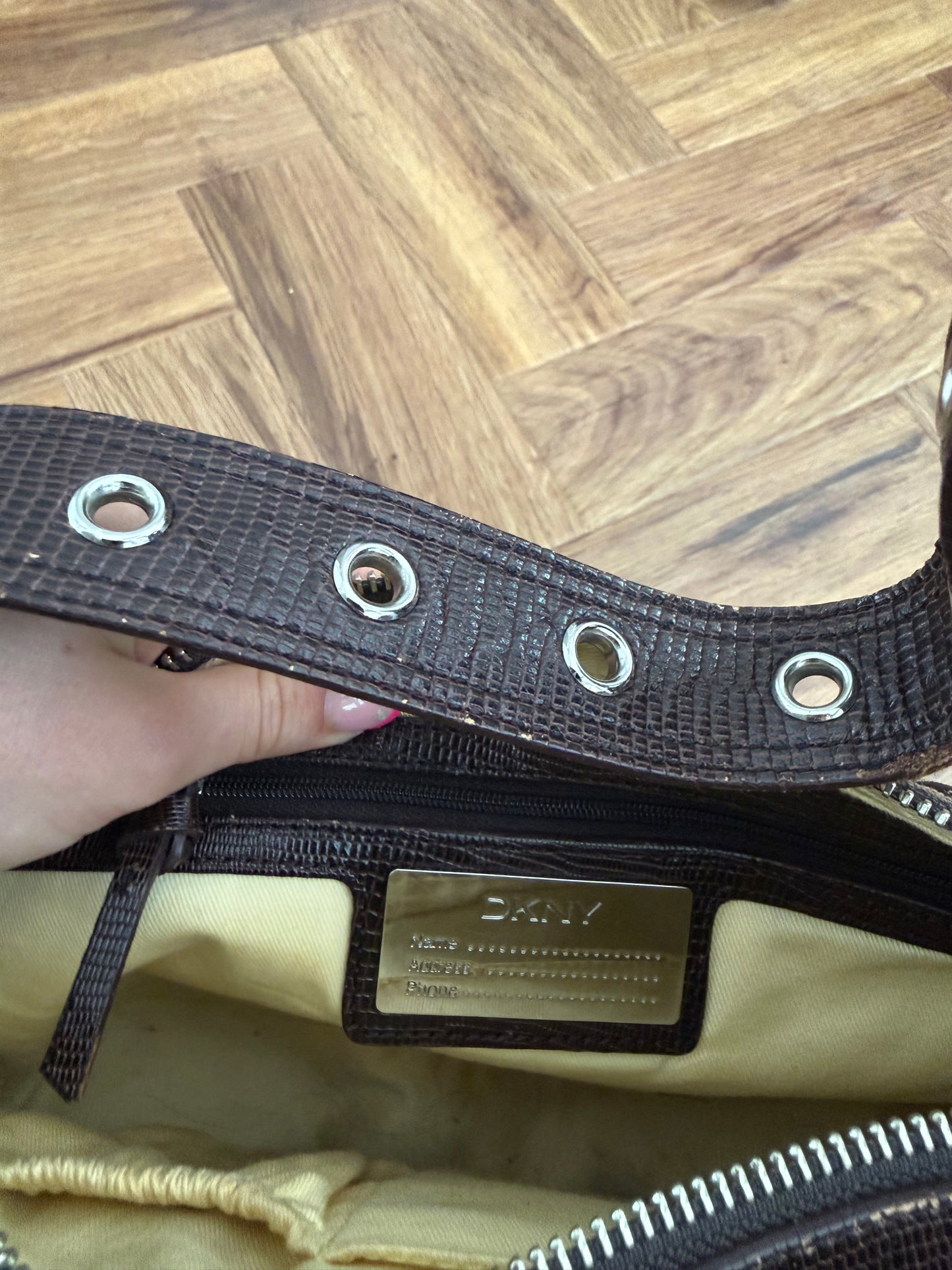 DKNY Monogram Shoulder Bag