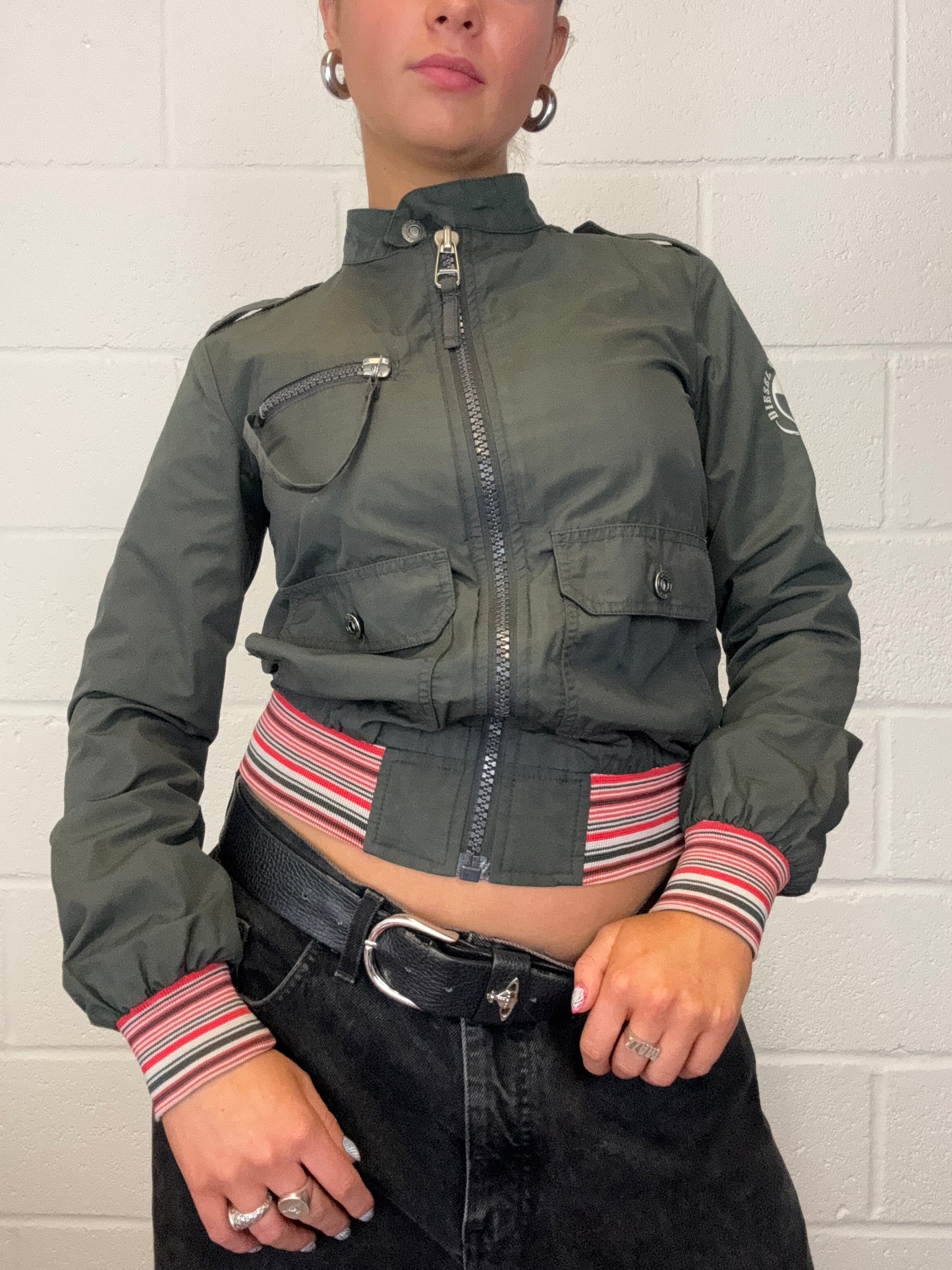 Diesel Khaki Bomber Jacket