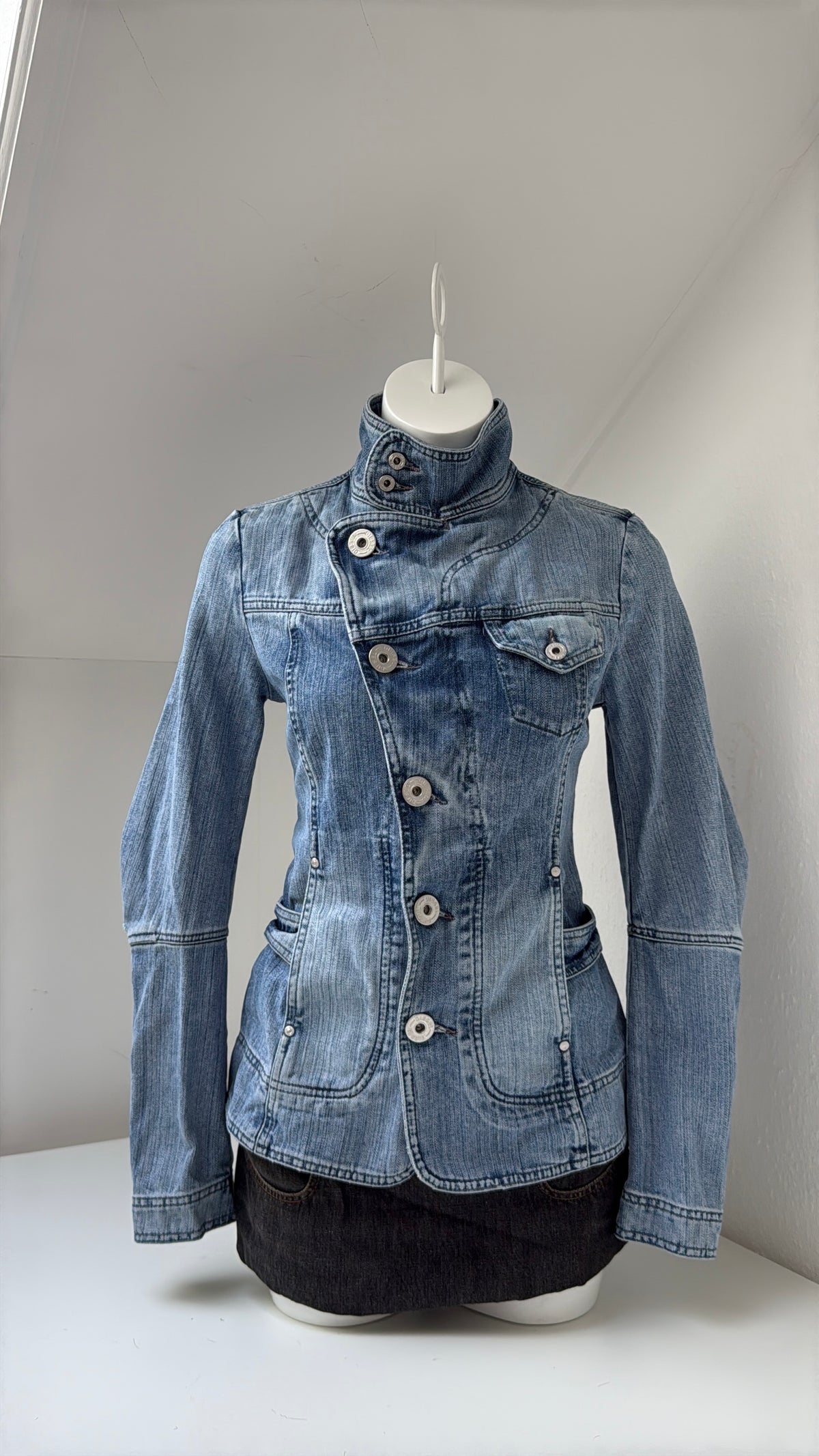 Diesel Denim Asymmetrical Jacket (S)