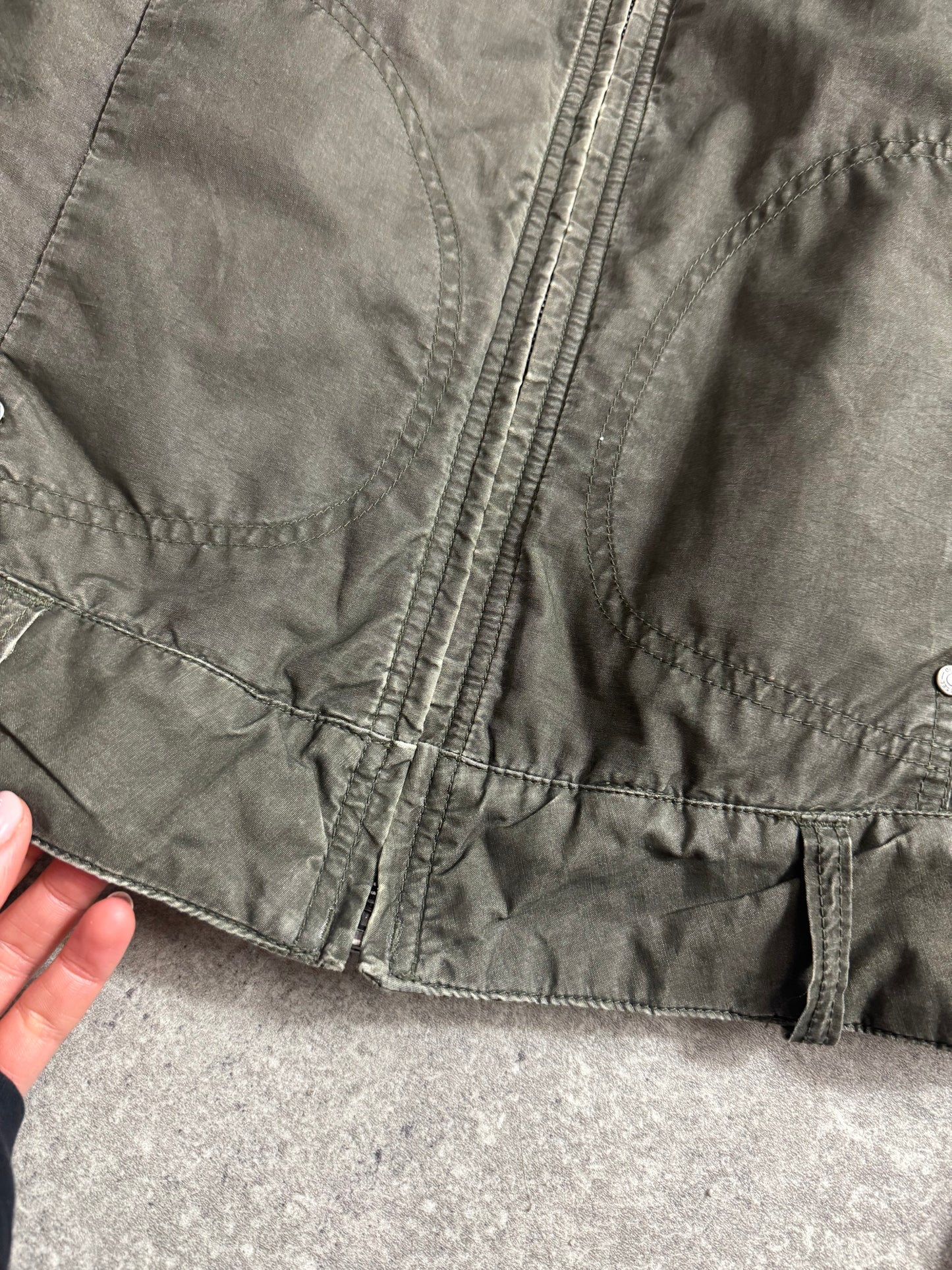 Diesel Khaki Biker Jacket (S)