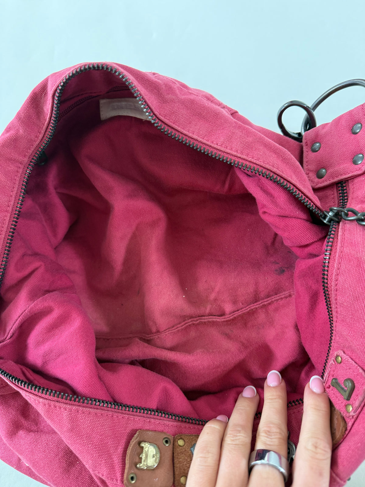 Vintage Diesel Pink Slouchy Handbag
