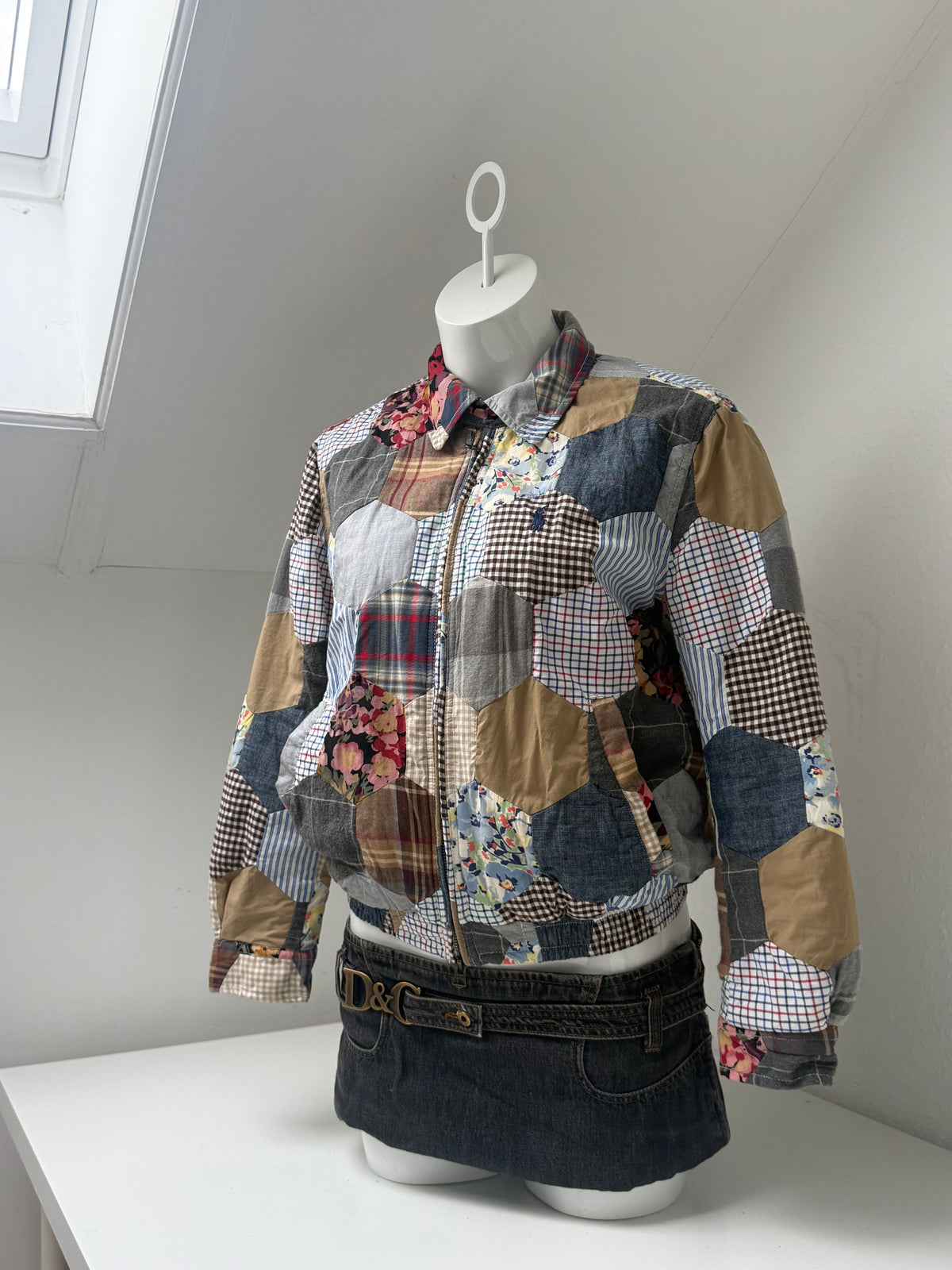 Polo Ralph Lauren Patchwork Bomber Jacket (S)