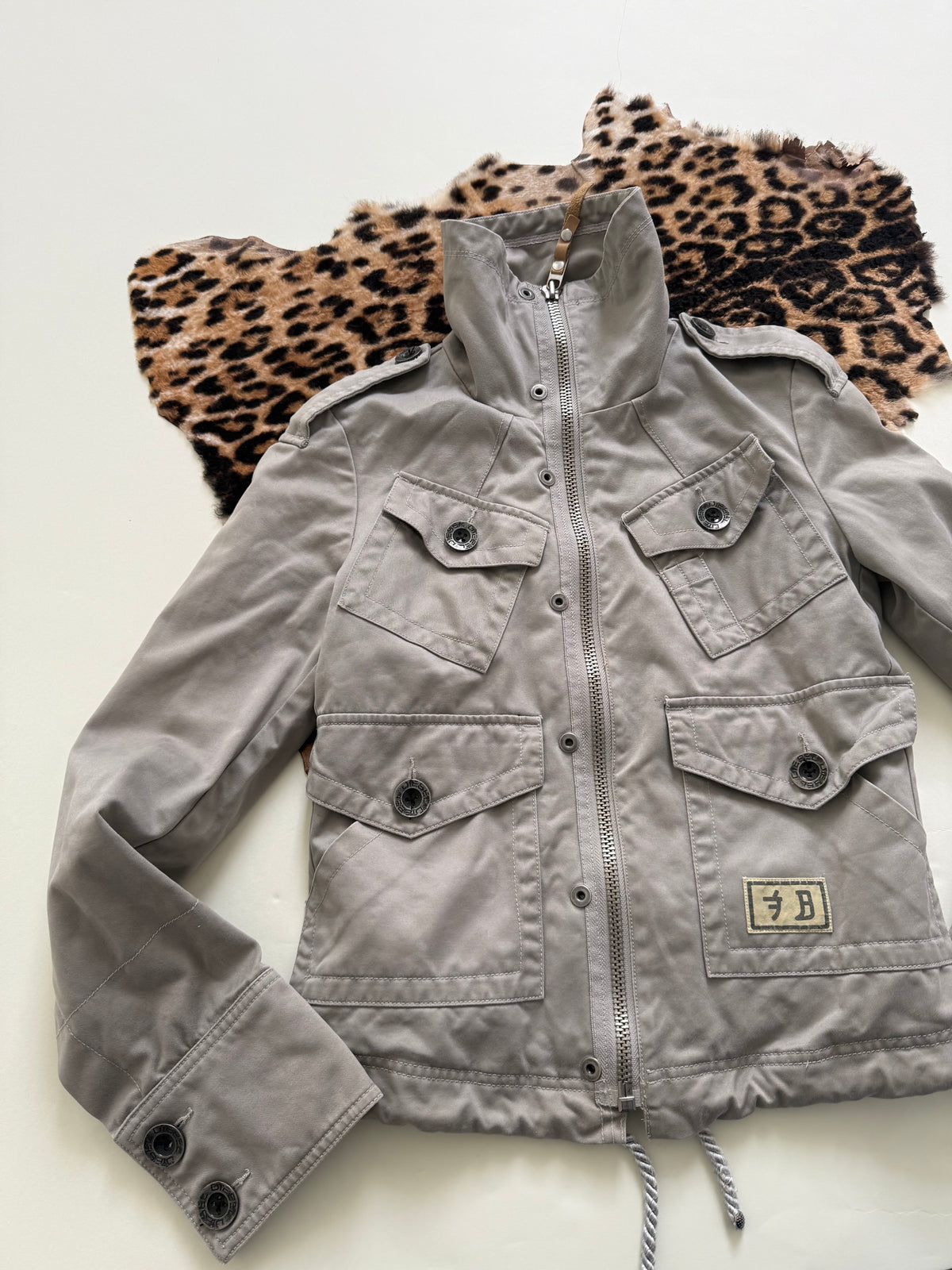Diesel Vintage Funnel Neck Cargo Jacket (L)