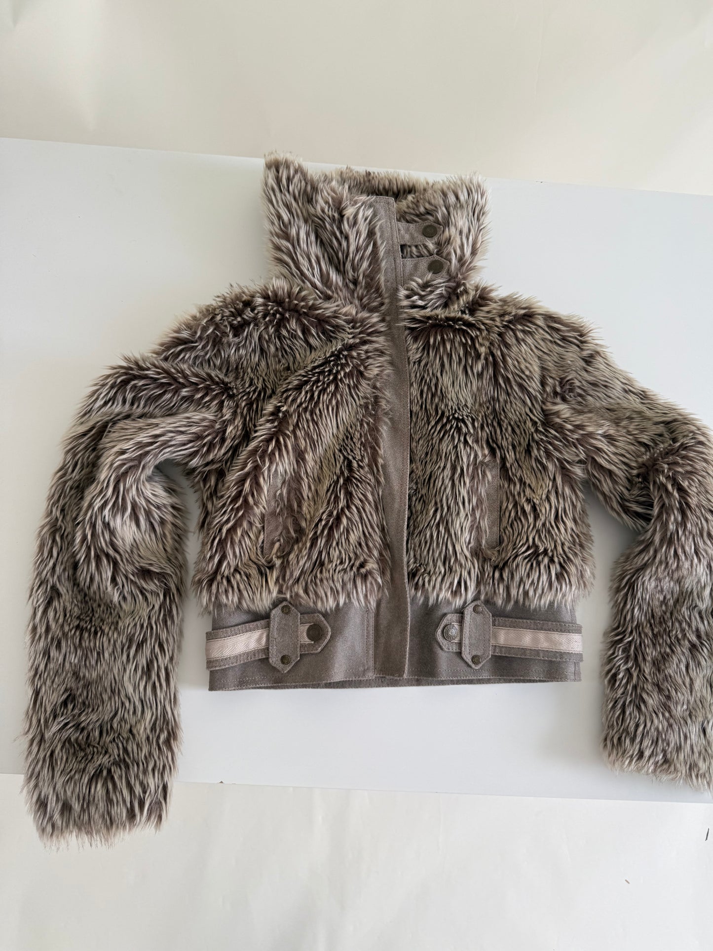 Faux Fur Bomber Jacket (UK10)
