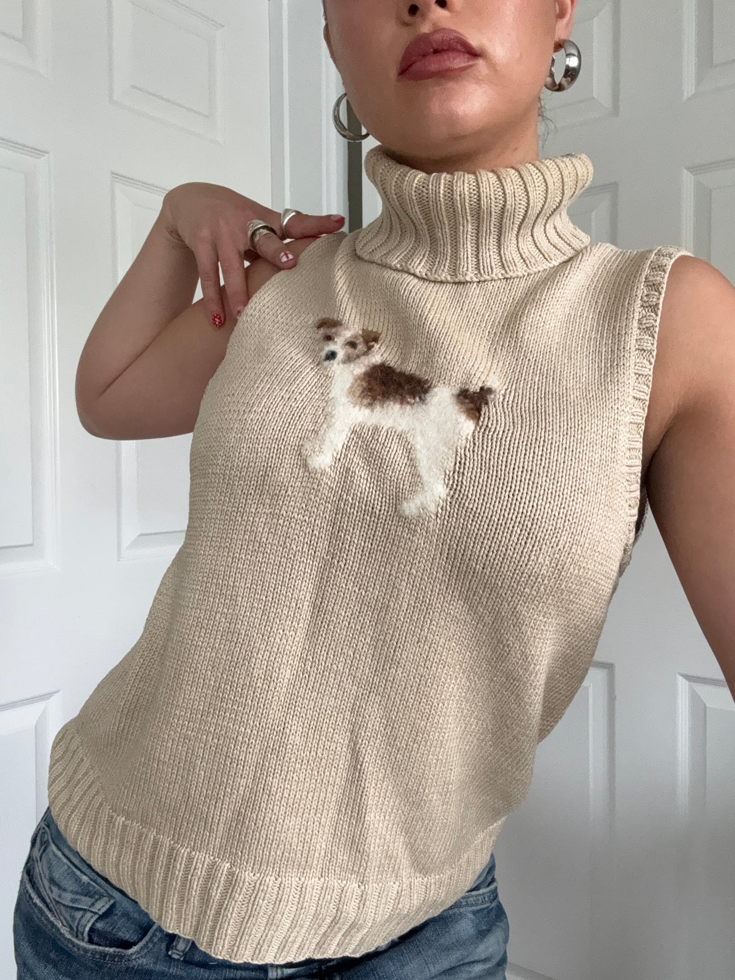 Ralph Lauren Knit Dog Top (M)