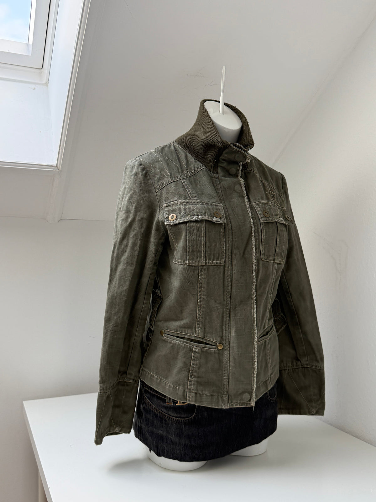 Khaki Cargo Jacket (UK12)