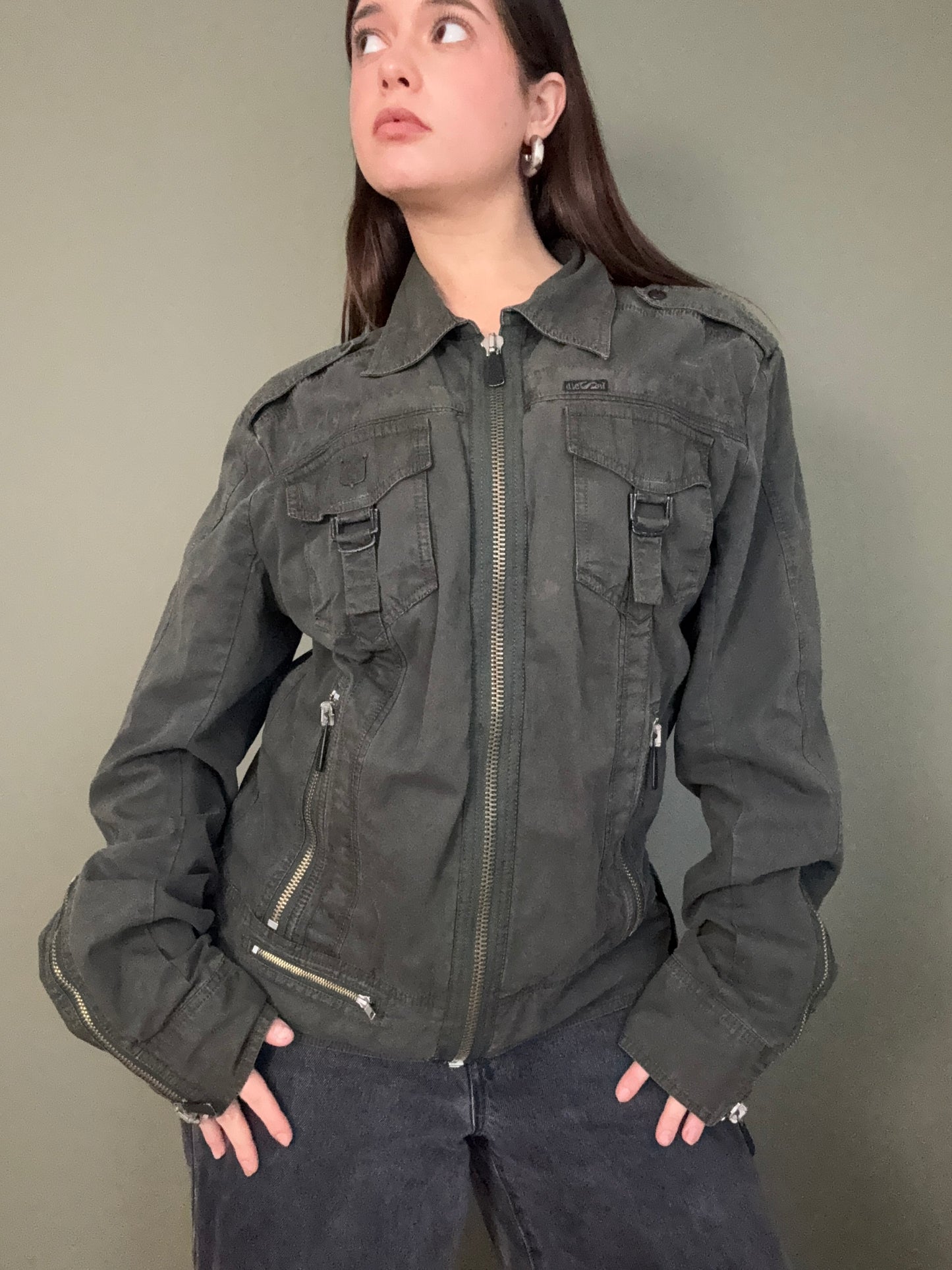 Diesel Khaki Cargo Jacket (XL)