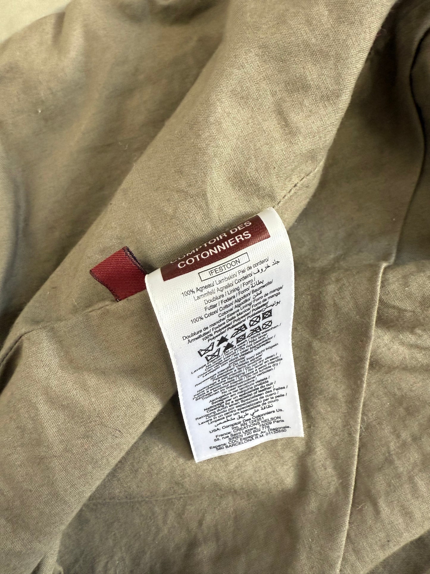 Leather Military Style Jacket (S)
