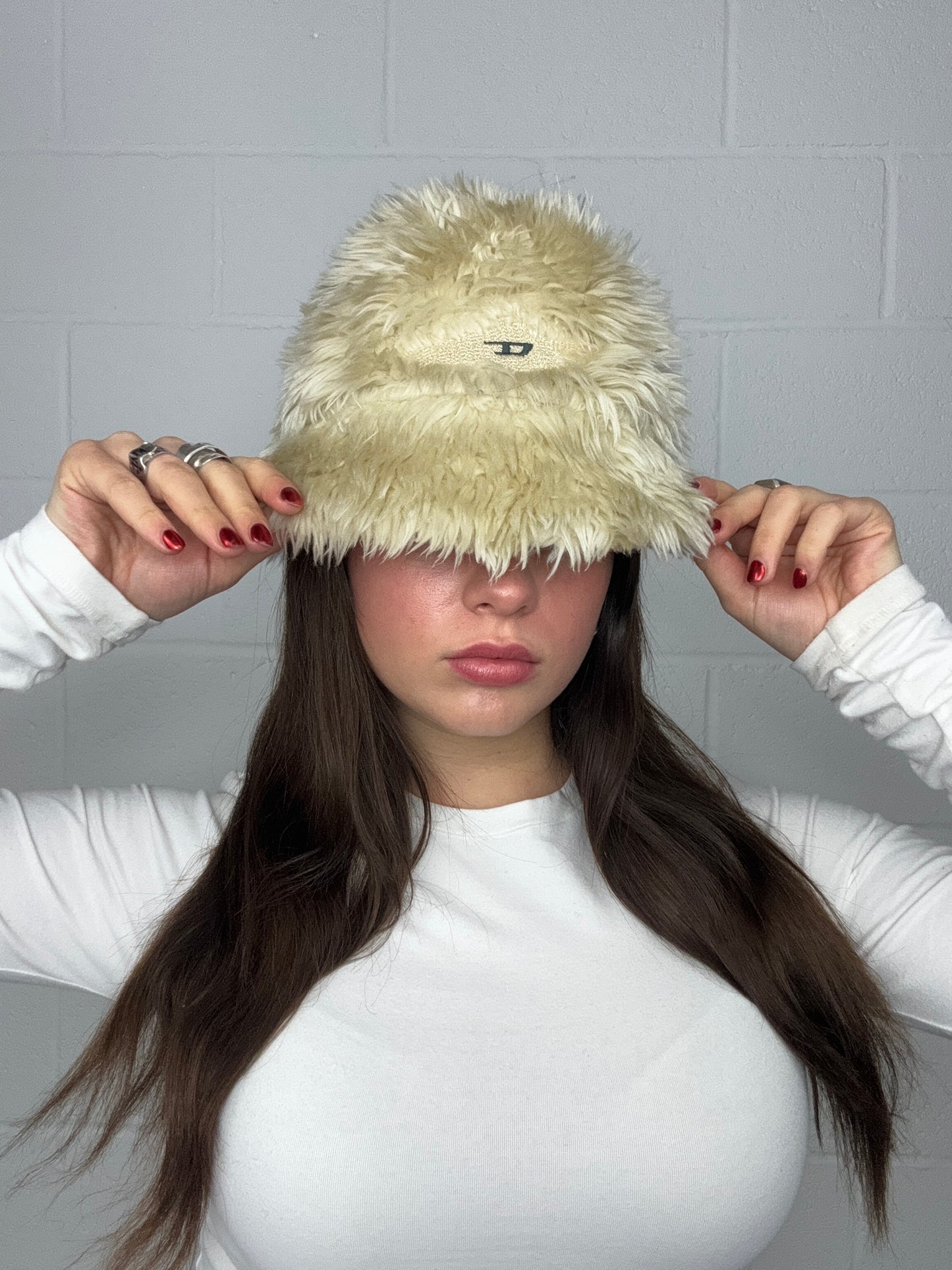 Diesel Faux Fur Hat