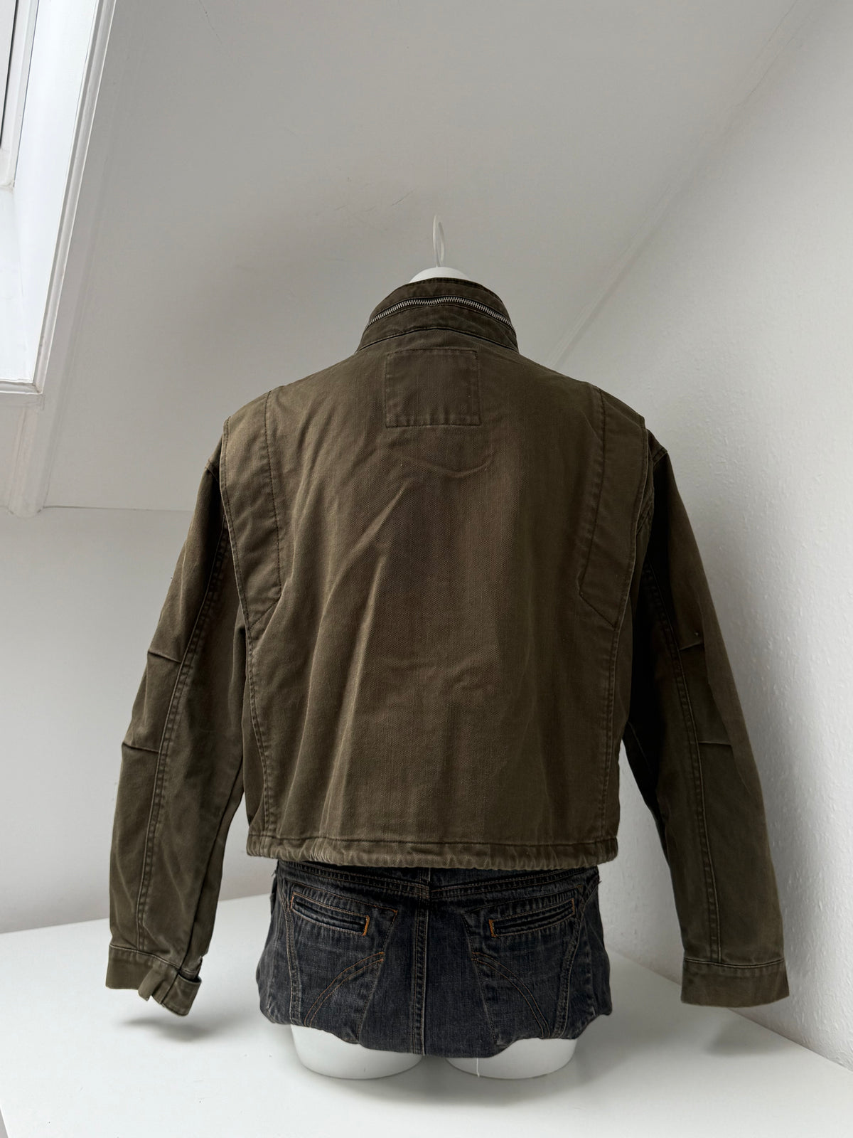 Superdry Khaki Cargo Jacket (UK10)