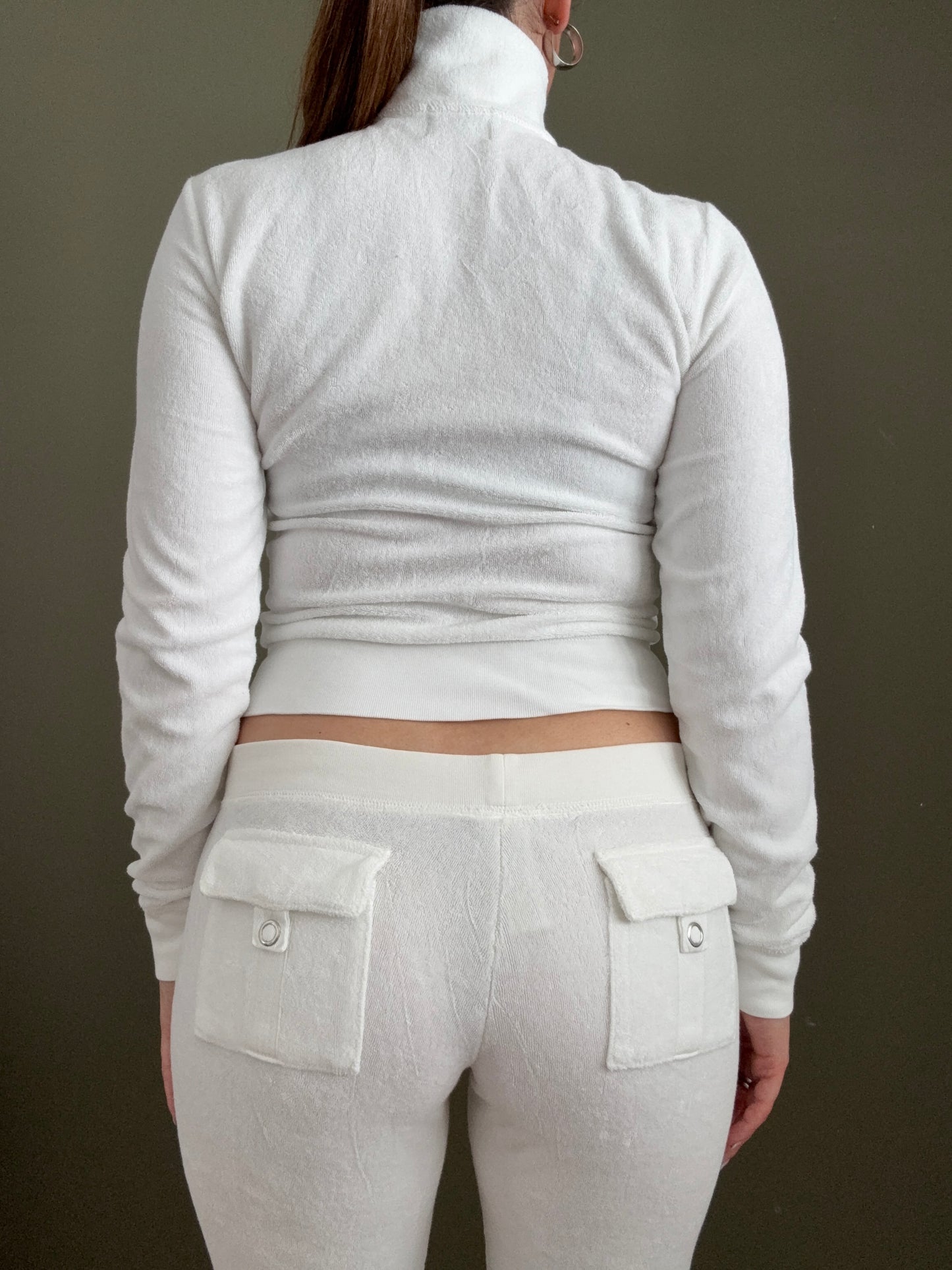 Juicy Couture White Towelling Tracksuit (S)