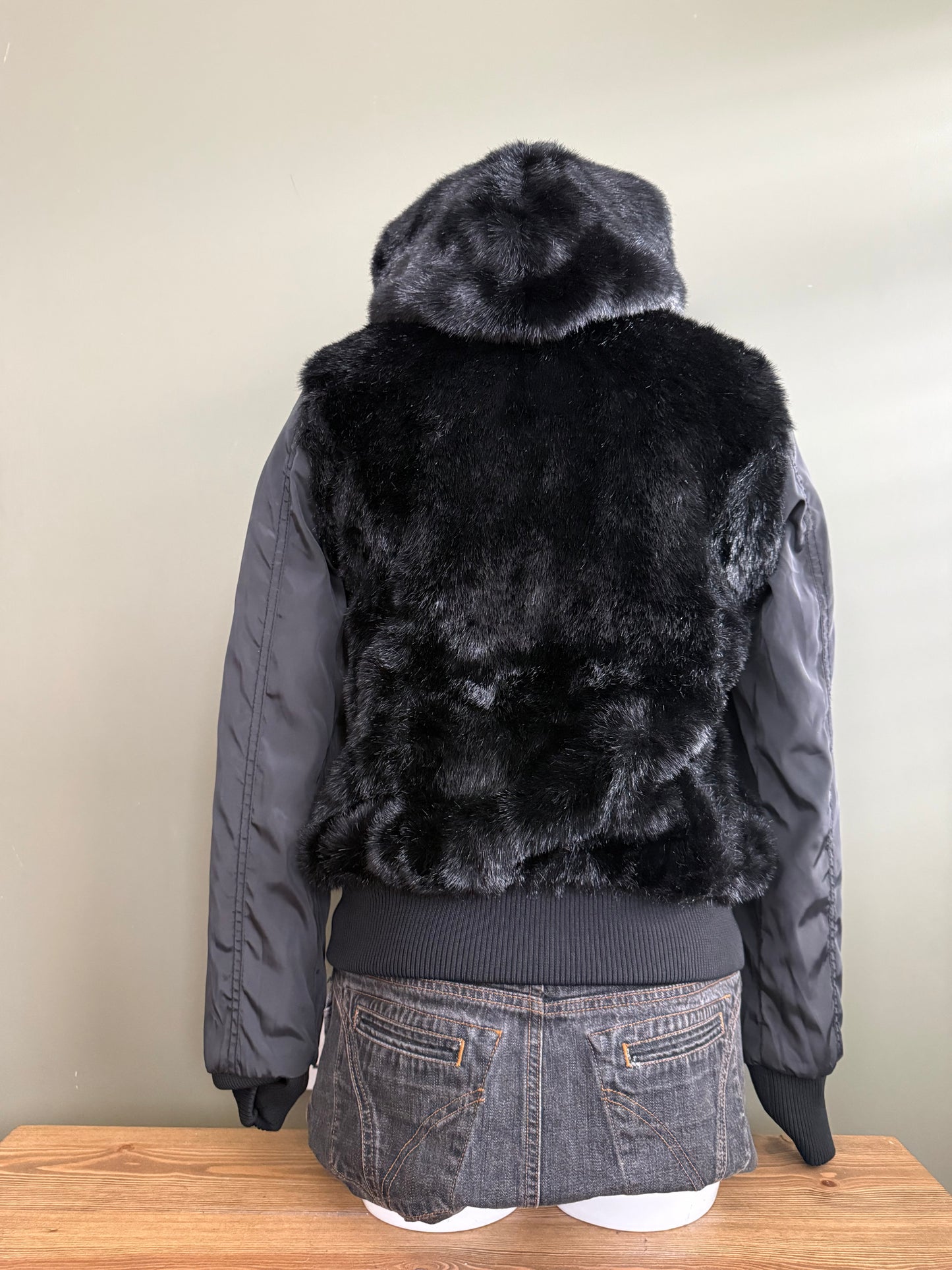 Miss Sixty Reversible Faux Fur Jacket (S)