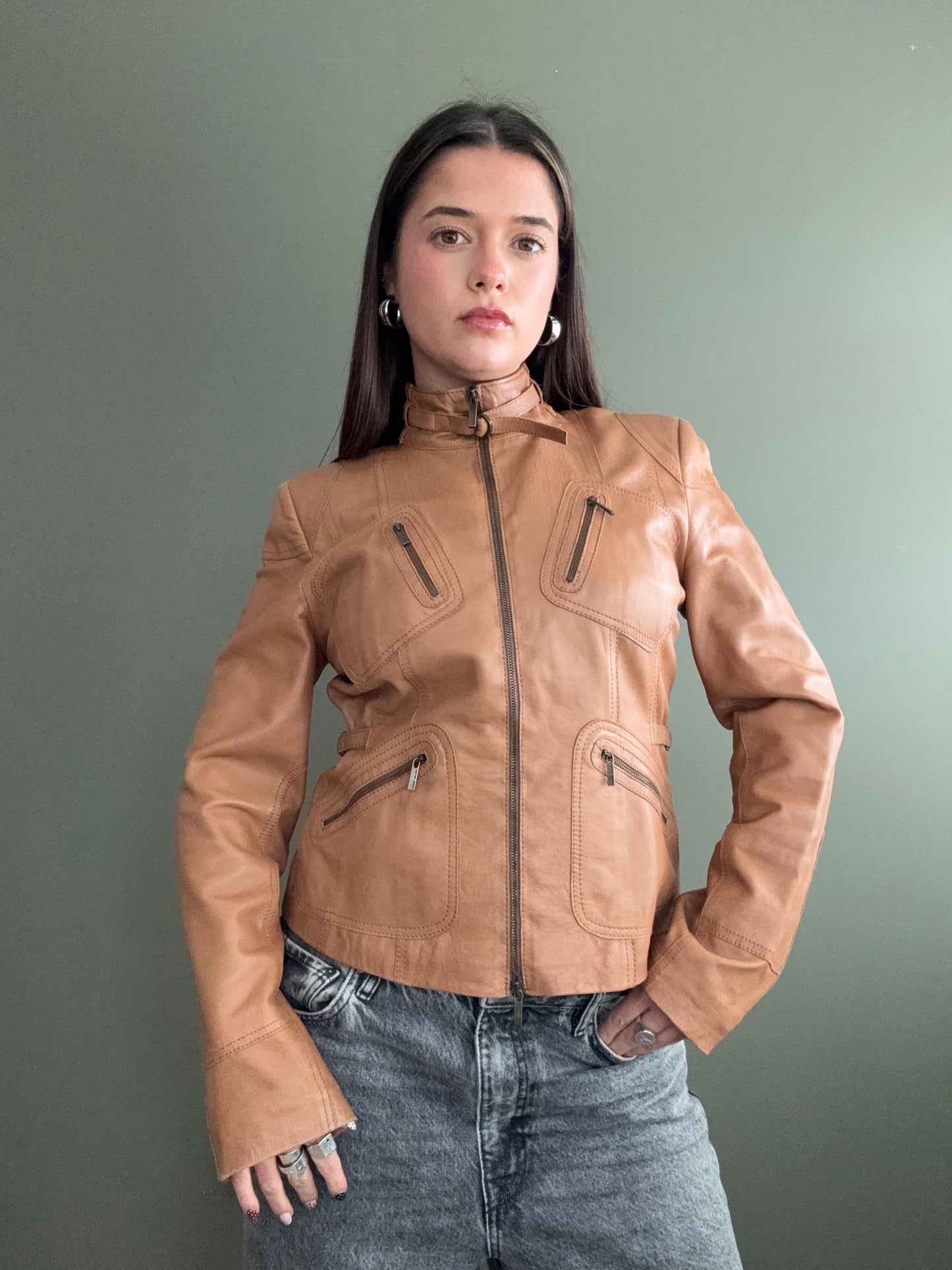 Karen Millen Leather Jacket (UK8)