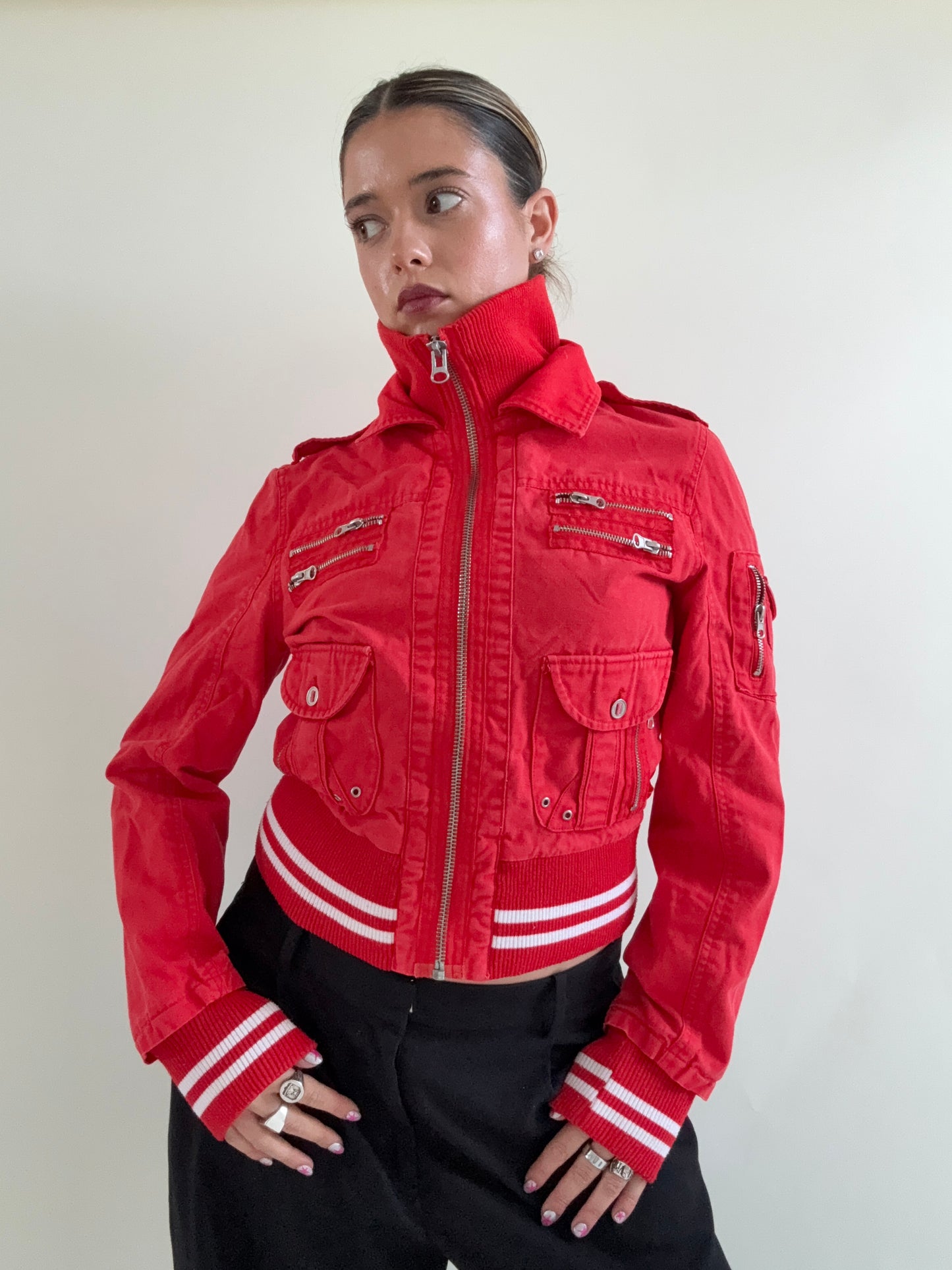 Red Cargo Jacket (S)