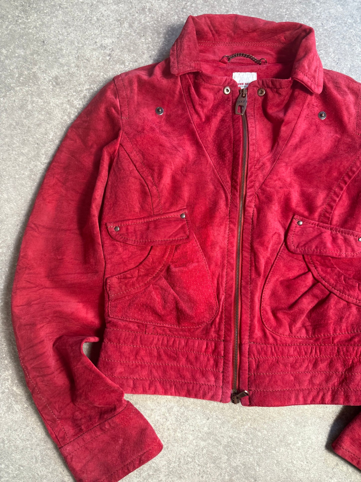 Miss Sixty Red Suede Jacket (M)