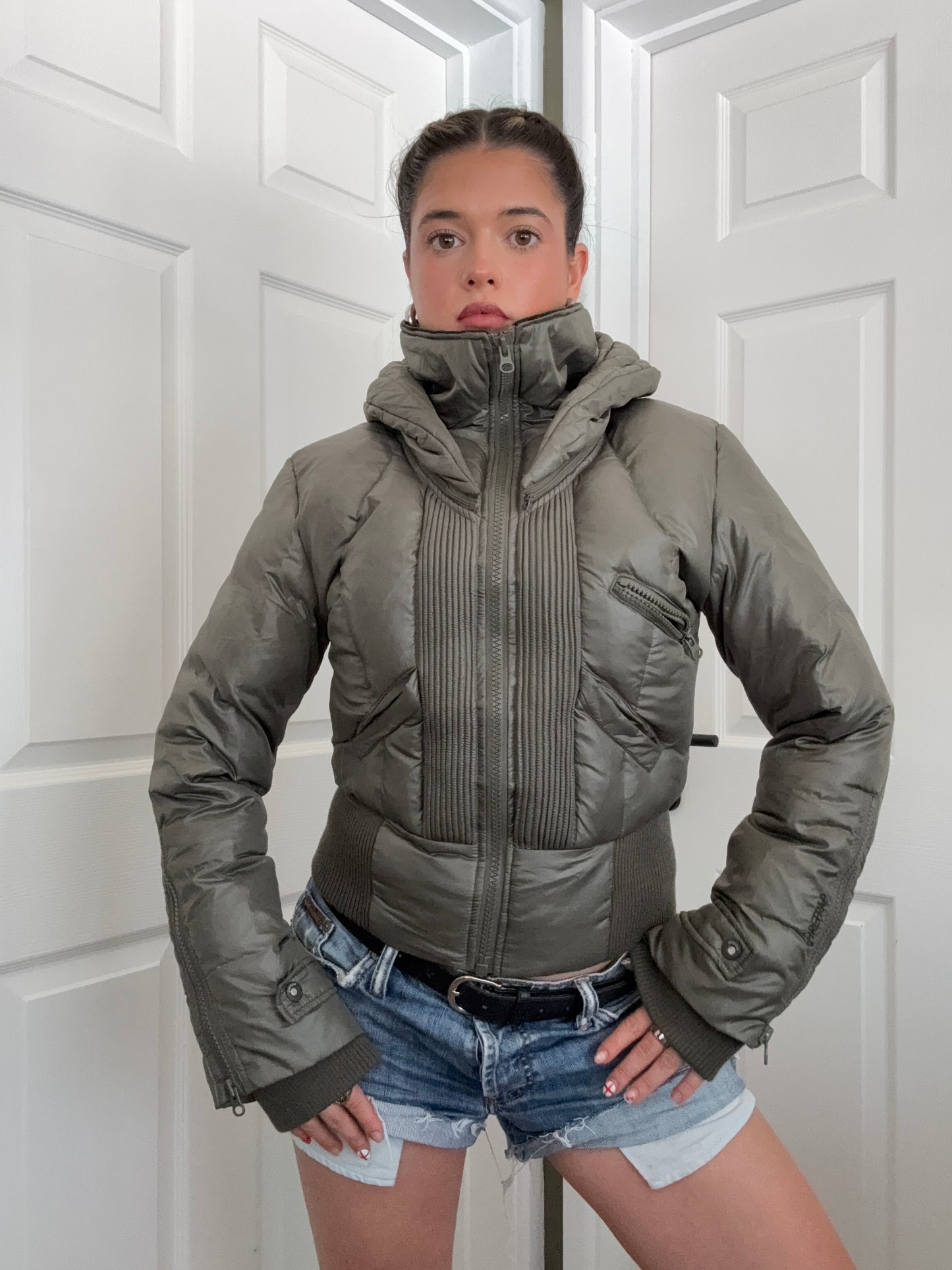 Firetrap Fitted Puffer Jacket (M)