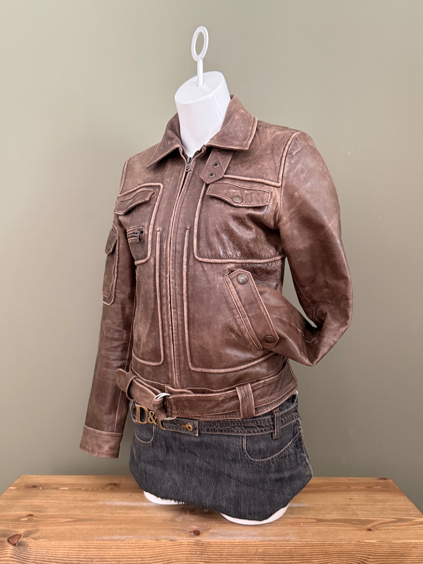 Miss Sixty Leather Jacket (M)