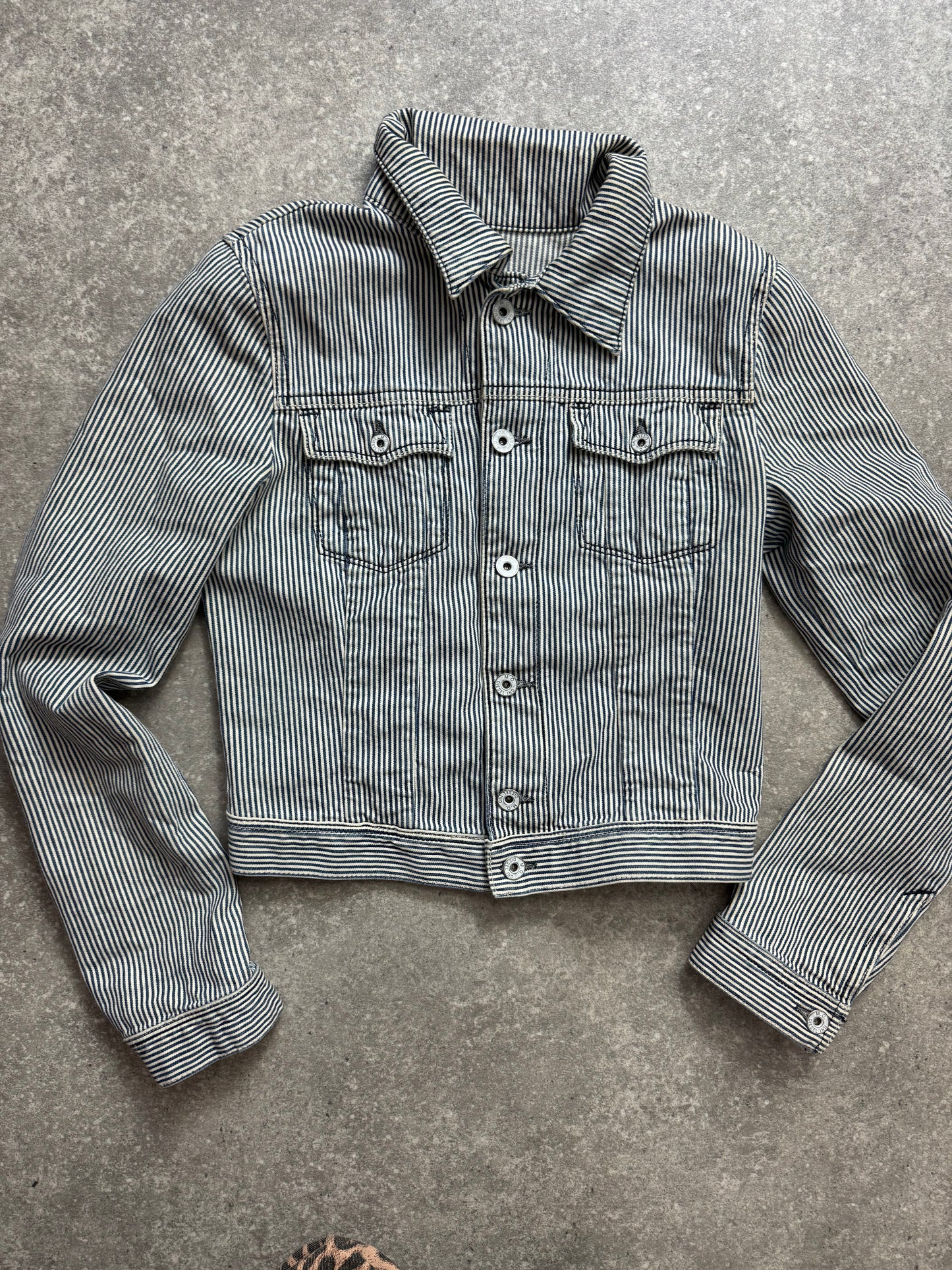 Diesel Pinstripe Denim Jacket (S)