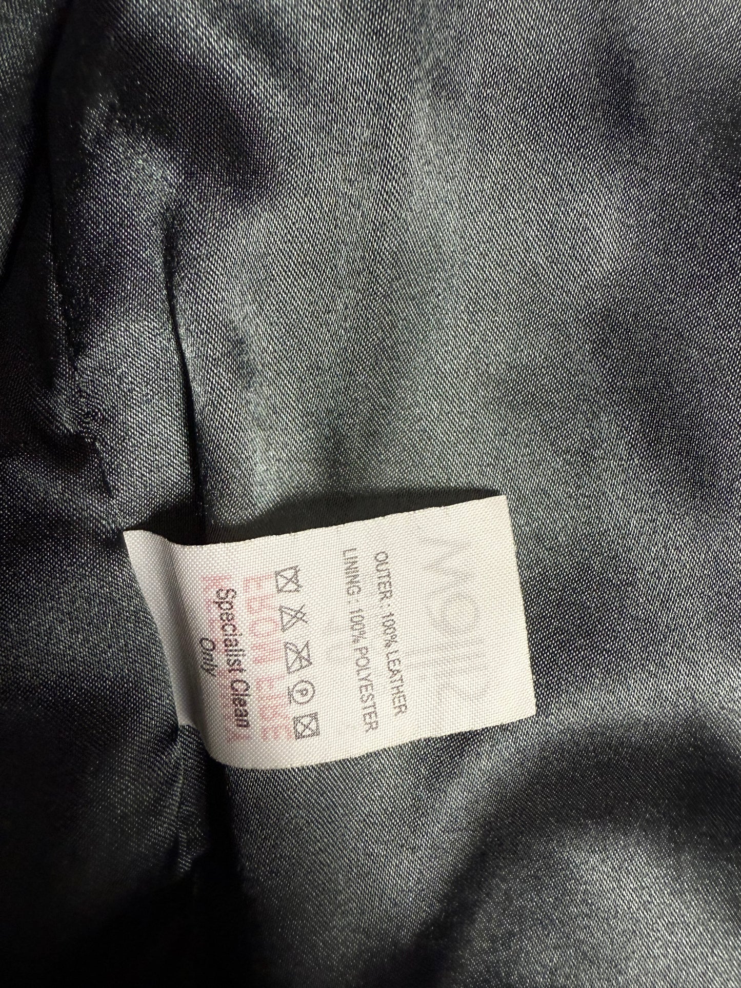 Leather Cargo Jacket (UK10)