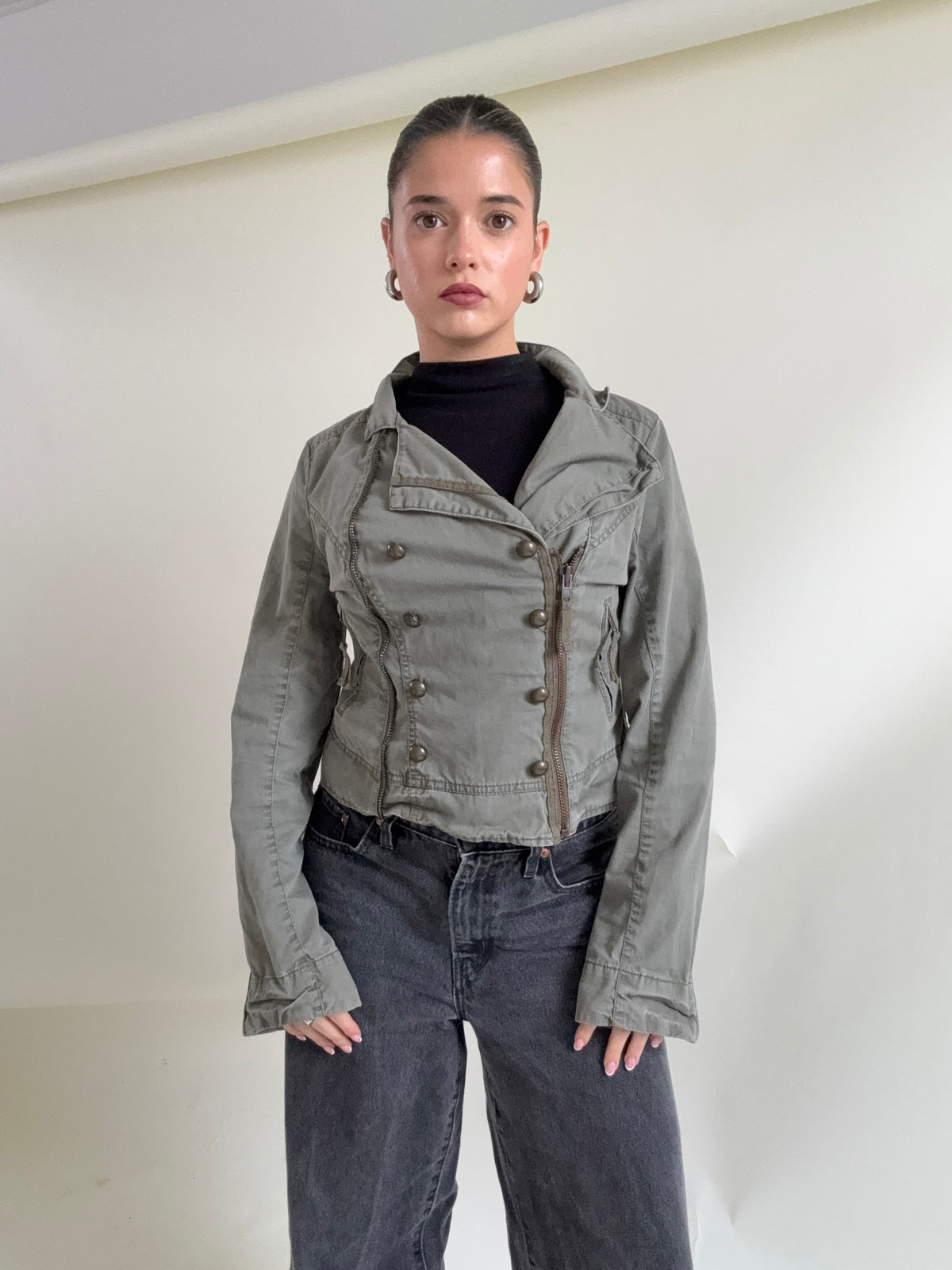 Khaki Military Jacket (UK12)