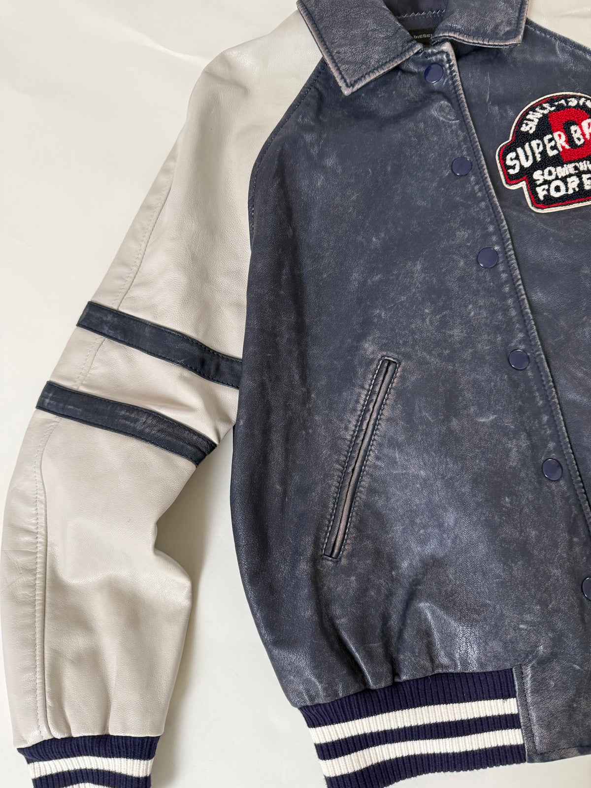 Diesel Leather Bomber Jacket (S)