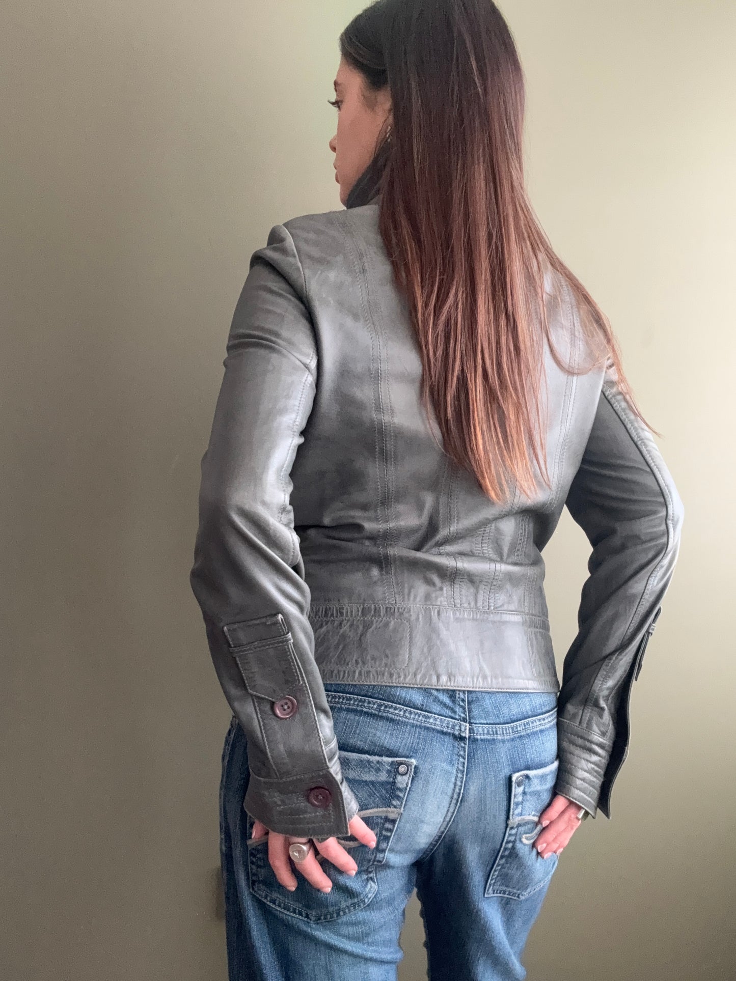 Leather Buckle Jacket (XL)