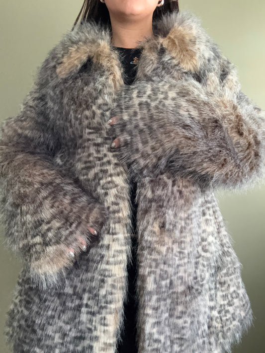 Jane Norman Faux Fur Jacket (UK12)