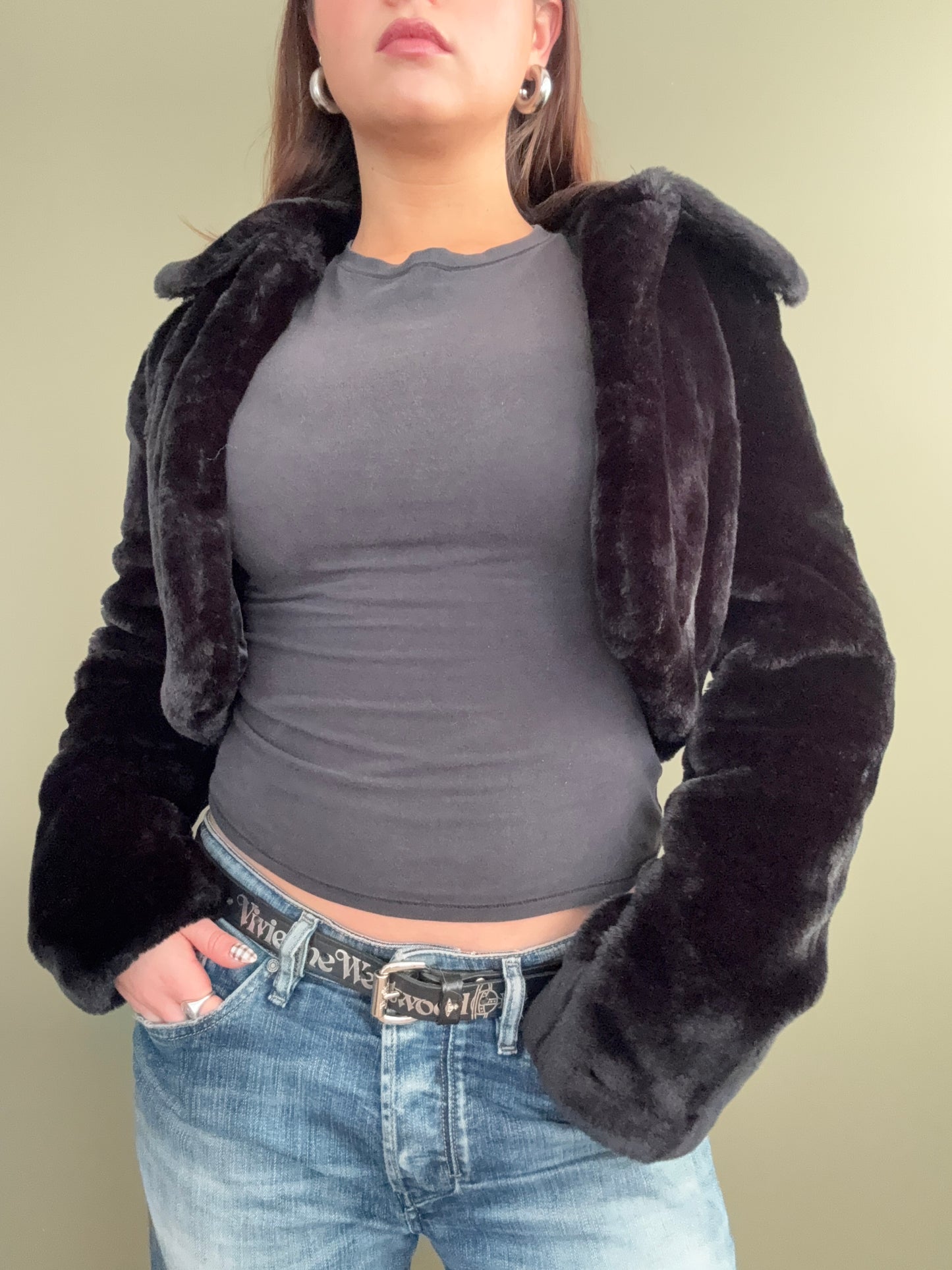 Jane Norman Faux Fur Bolero (UK10)