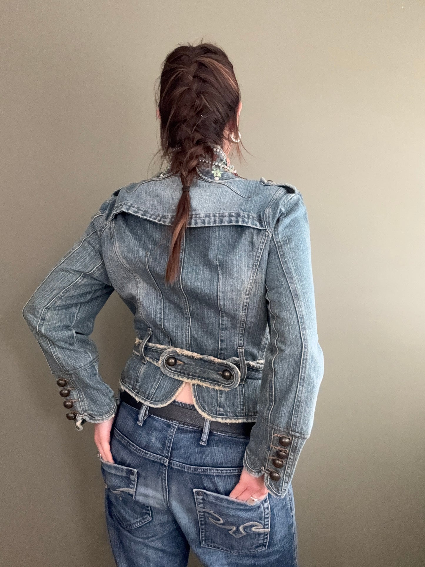 Y2K Denim Jacket (S)
