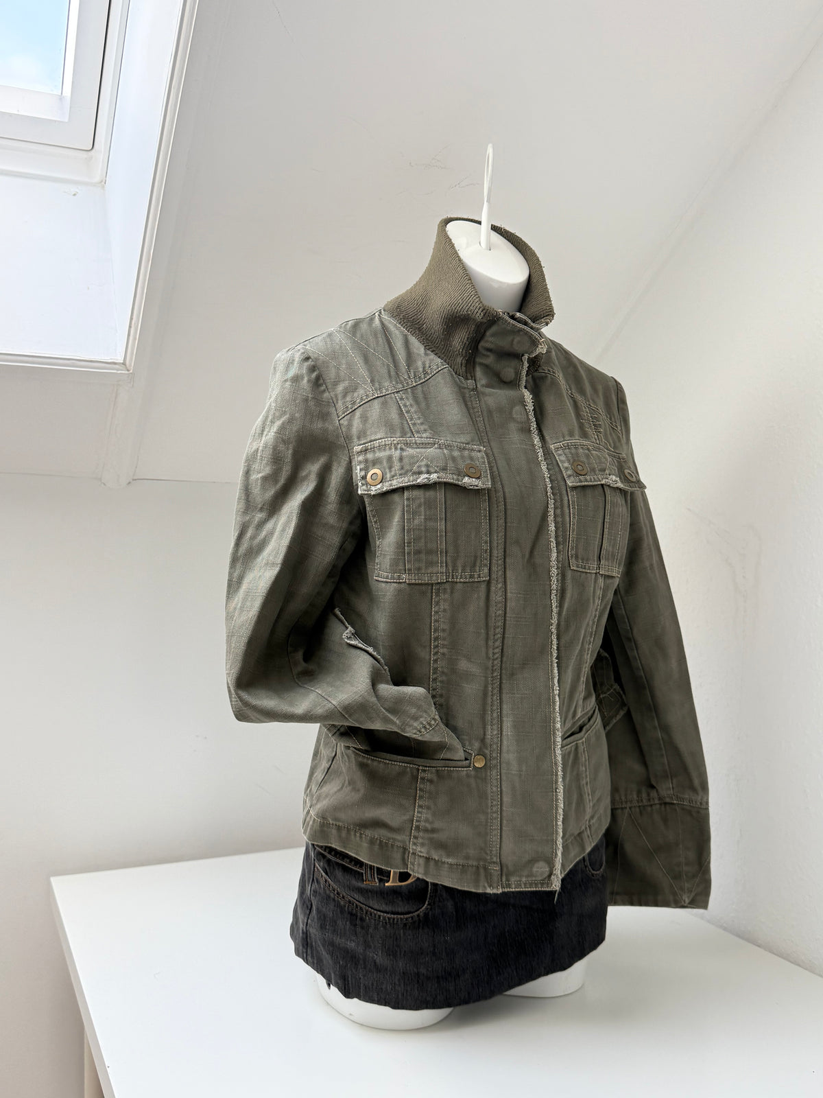 Khaki Cargo Jacket (UK12)
