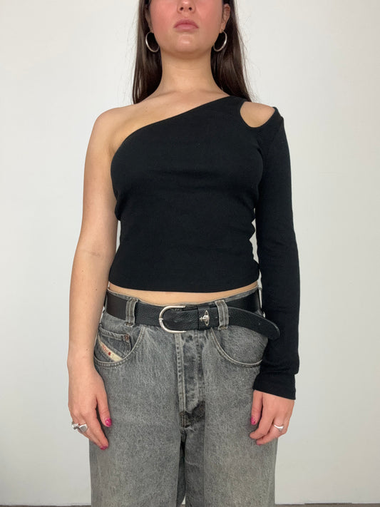 French Connection One Shoulder Top