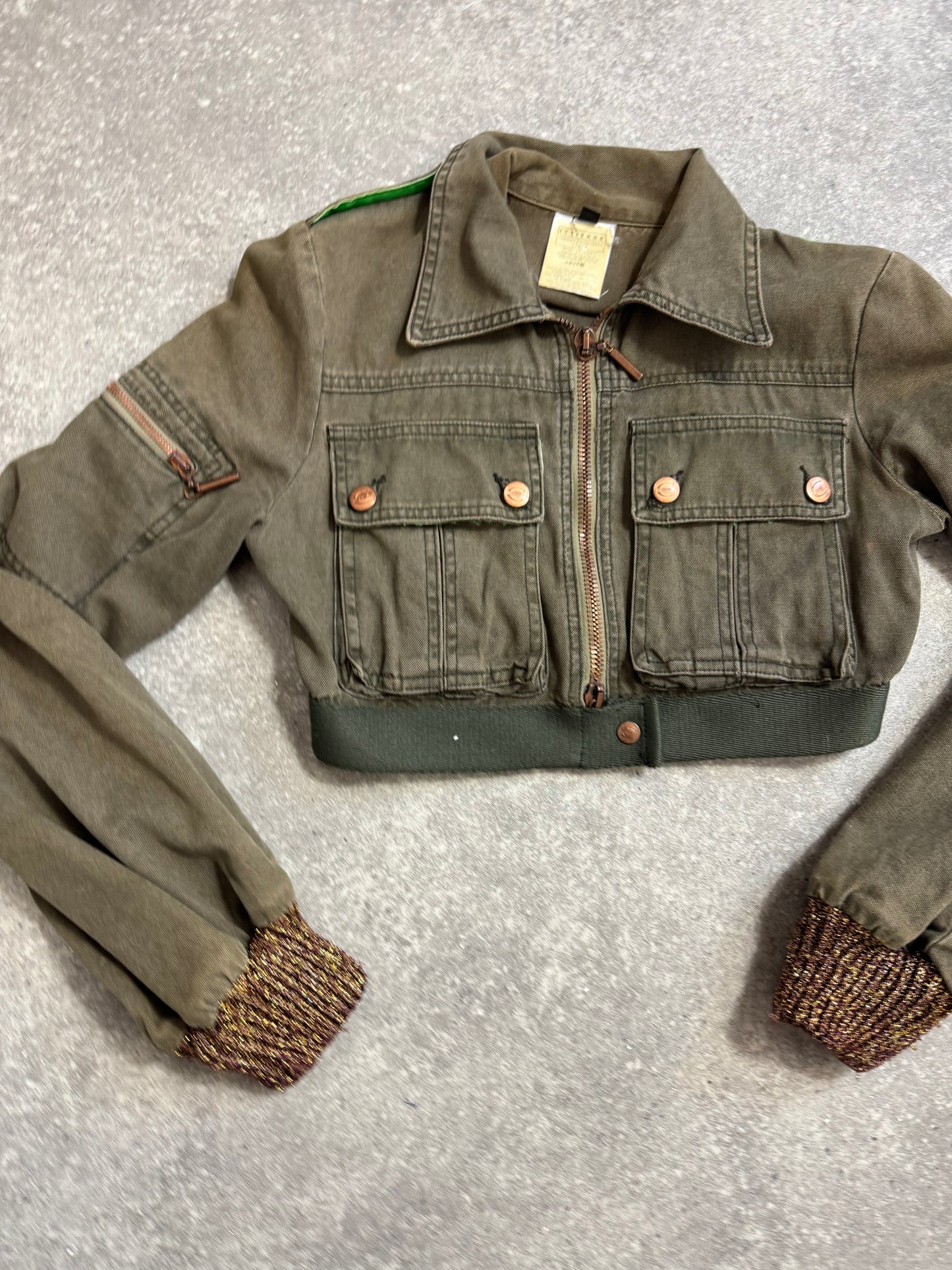 Cavalli Cropped Cargo Jacket (S)