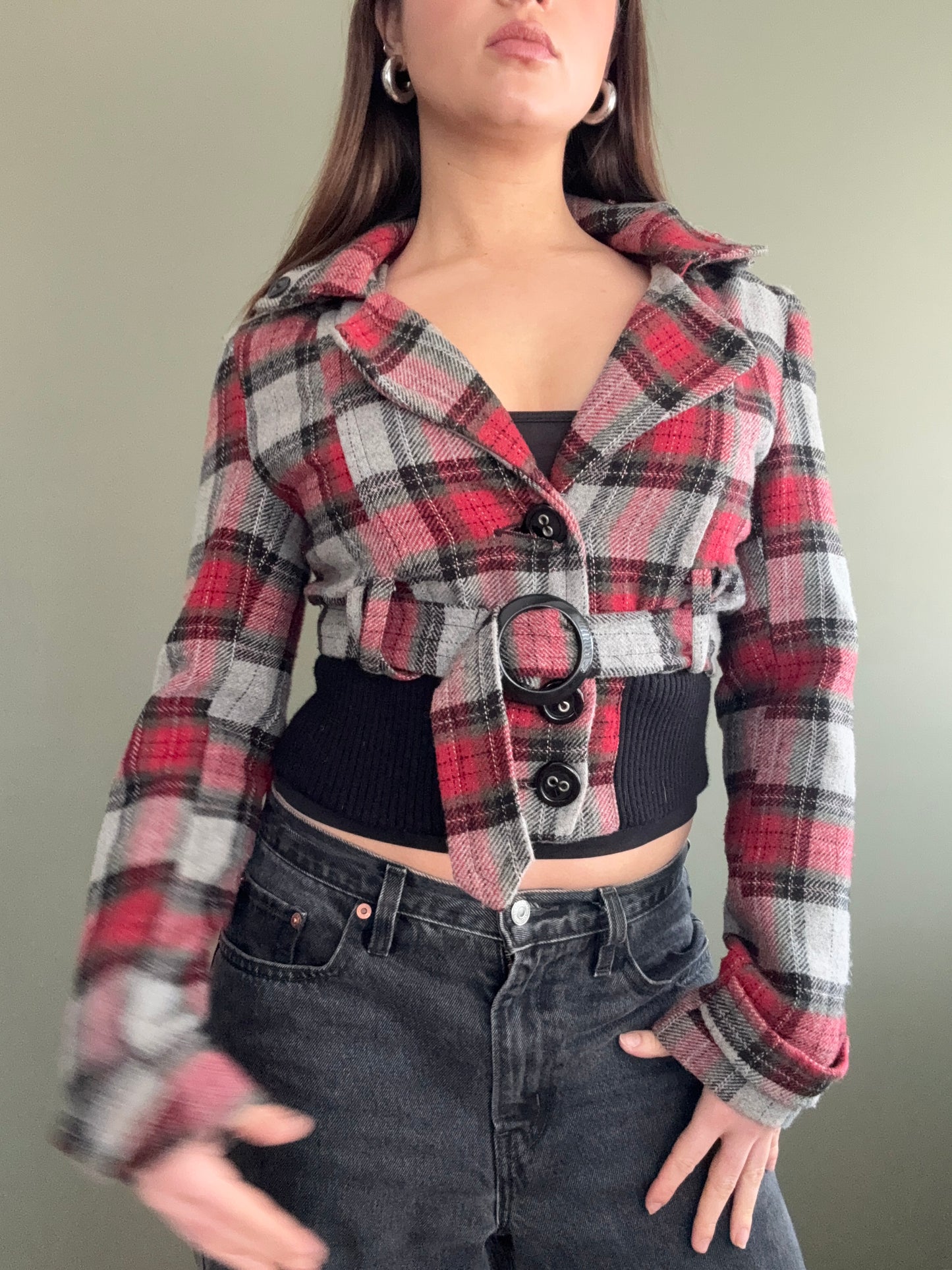 Tartan Hooded Jacket (S)