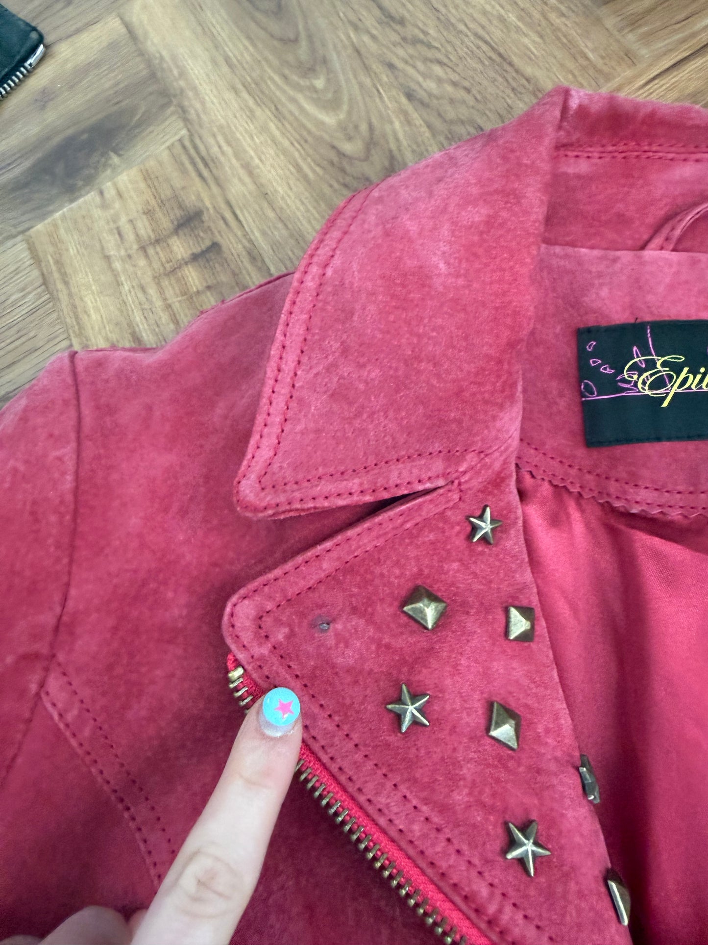 Red Suede Jacket (UK12)