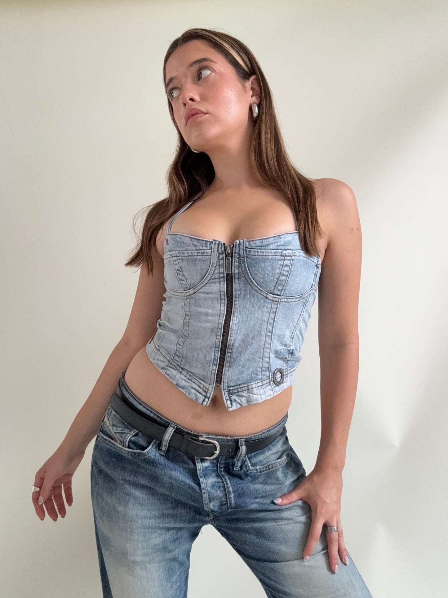 Playboy Denim Corset (UK8)