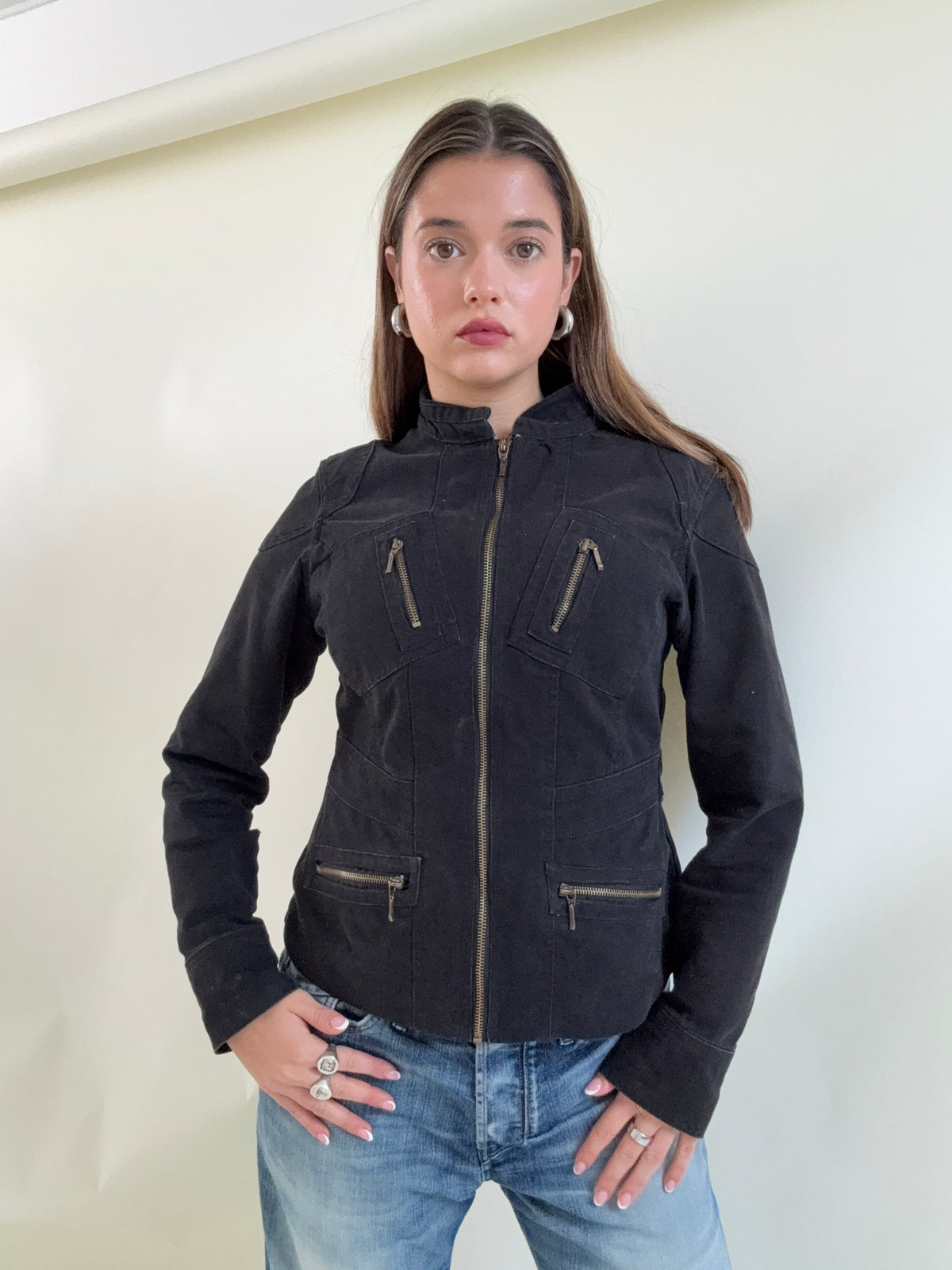 Y2K Cargo Utility Jacket (UK12)