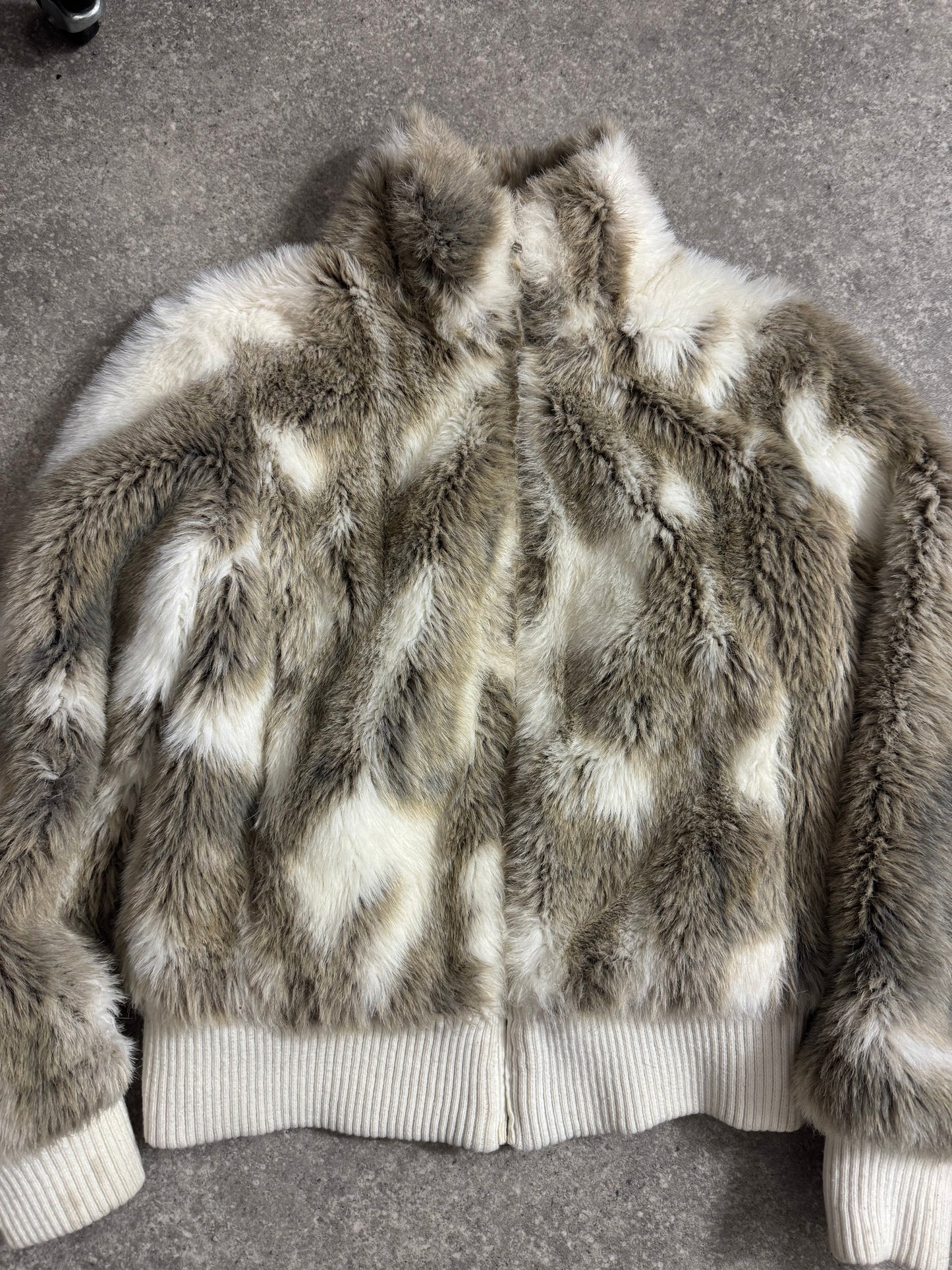 Faux Fur Bomber Jacket (UK10)